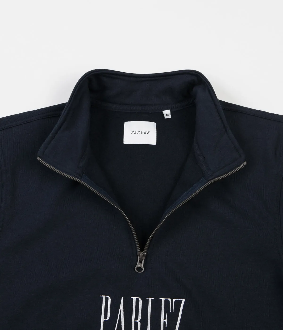 Parlez Spits 1/4 Zip Sweatshirt - Navy