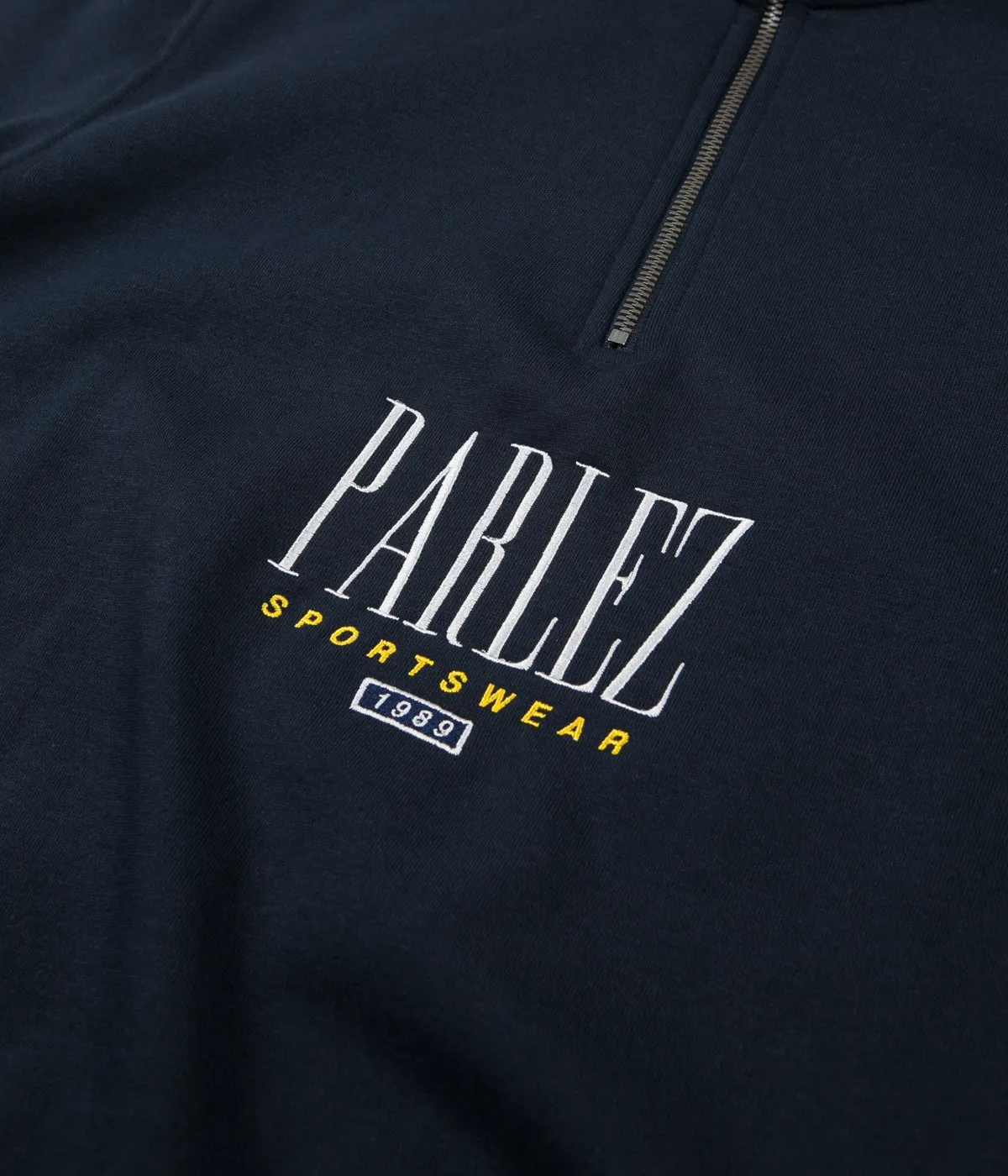 Parlez Spits 1/4 Zip Sweatshirt - Navy