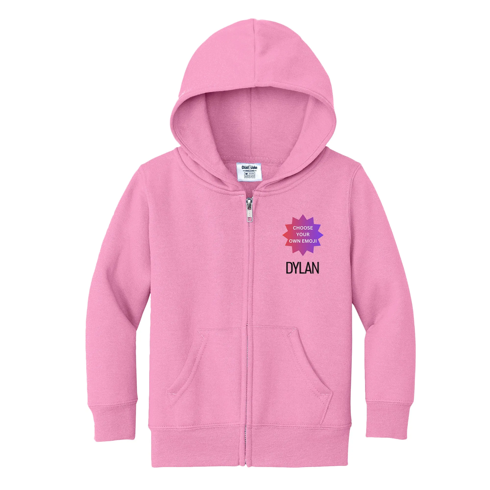 Personalized Choose Your Own Emoji Full Zip Sweatshirt