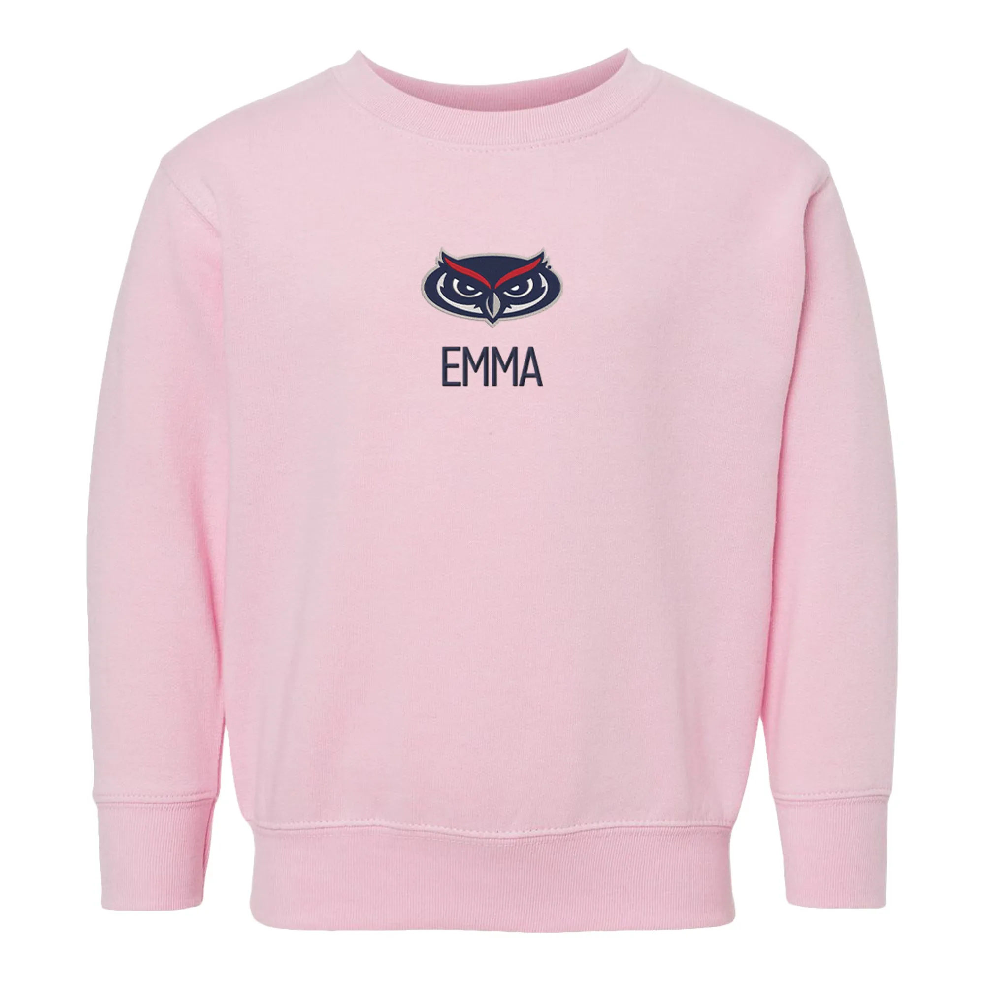 Personalized FAU Owls Toddler Crewneck Sweatshirt