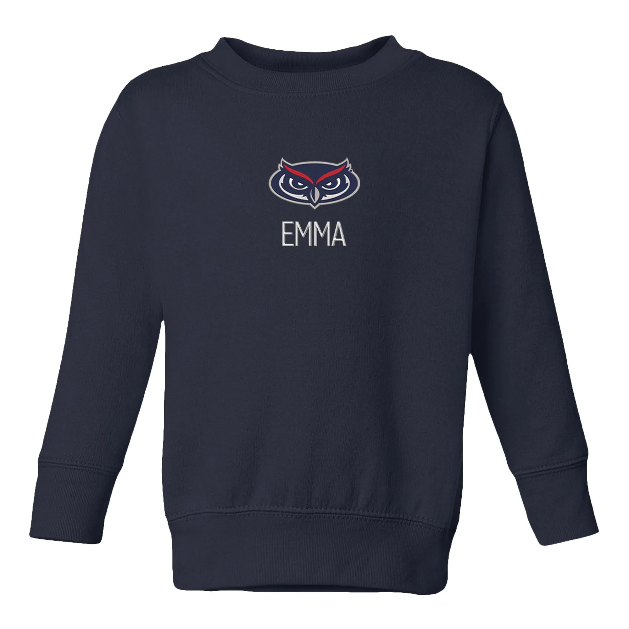 Personalized FAU Owls Toddler Crewneck Sweatshirt