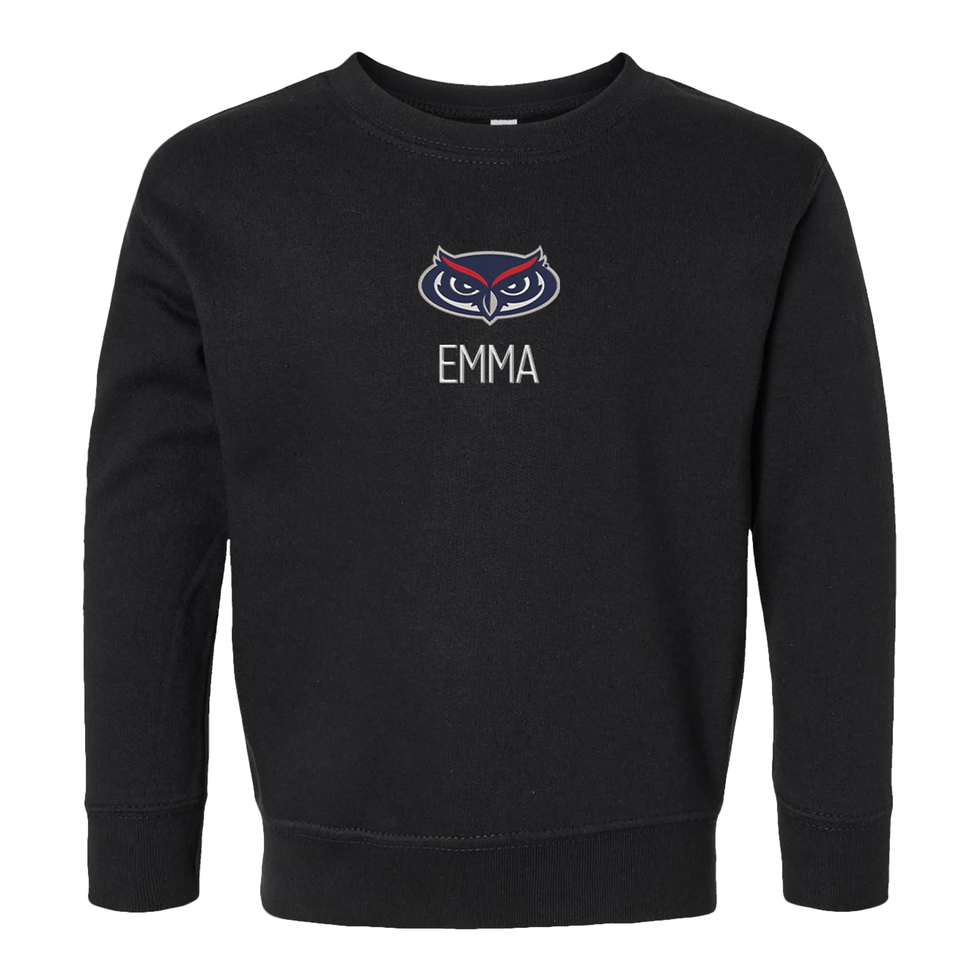 Personalized FAU Owls Toddler Crewneck Sweatshirt