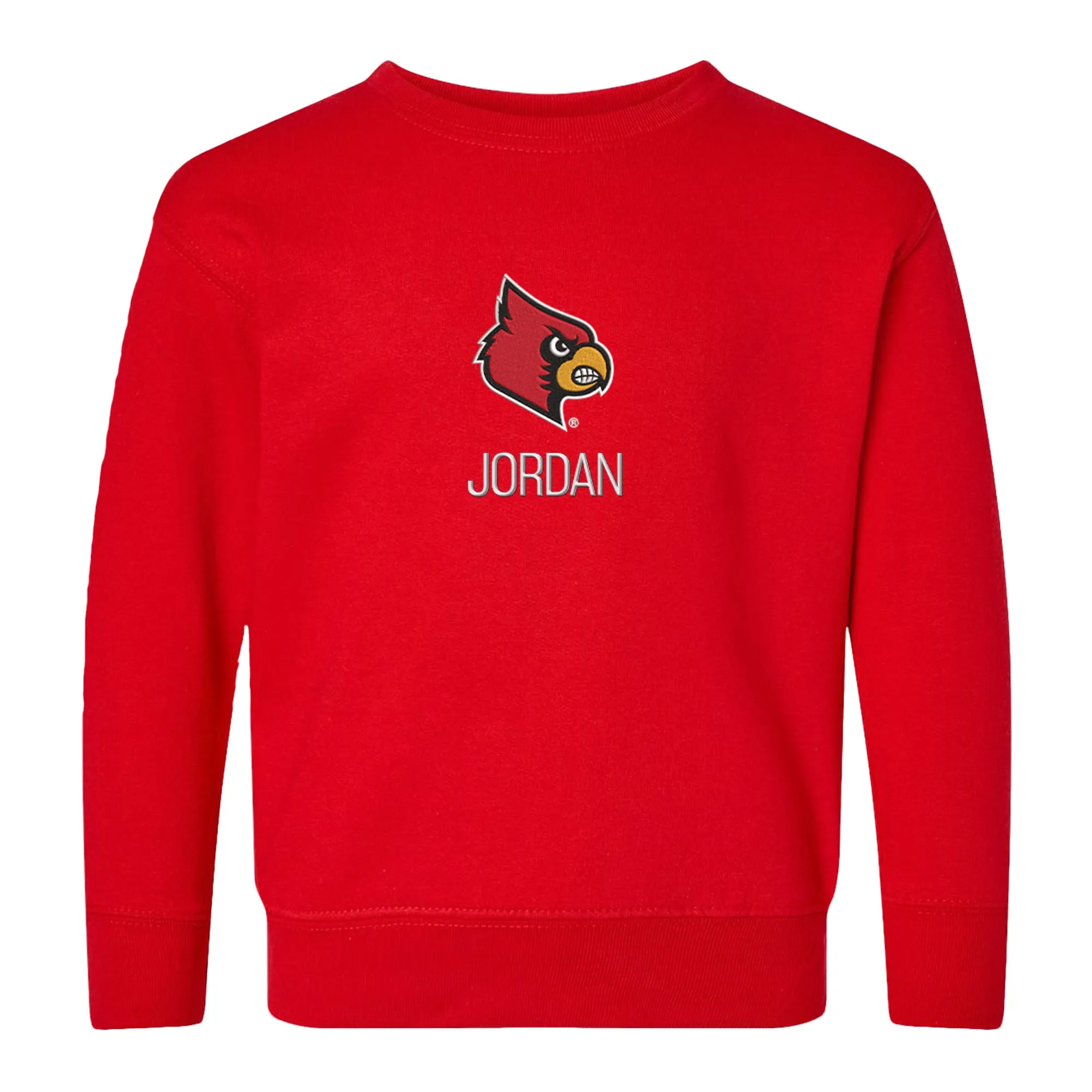 Personalized Louisville Cardinals Toddler Crewneck Sweatshirt