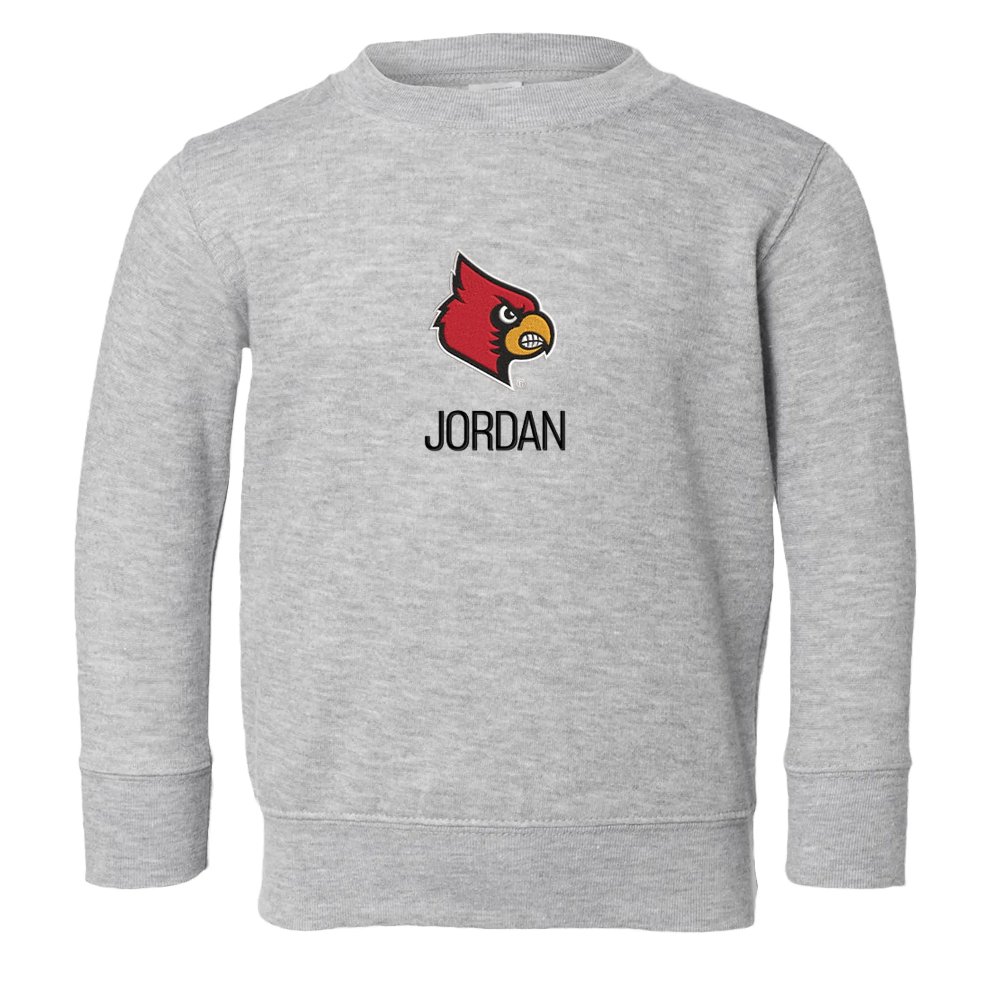 Personalized Louisville Cardinals Toddler Crewneck Sweatshirt