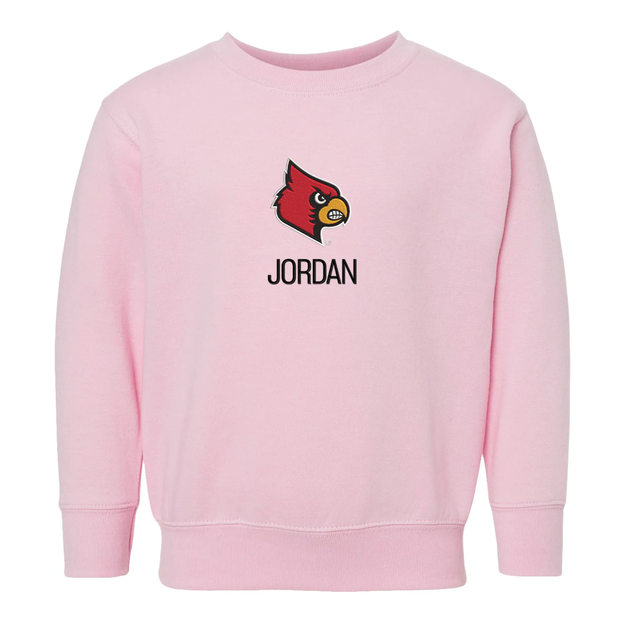 Personalized Louisville Cardinals Toddler Crewneck Sweatshirt