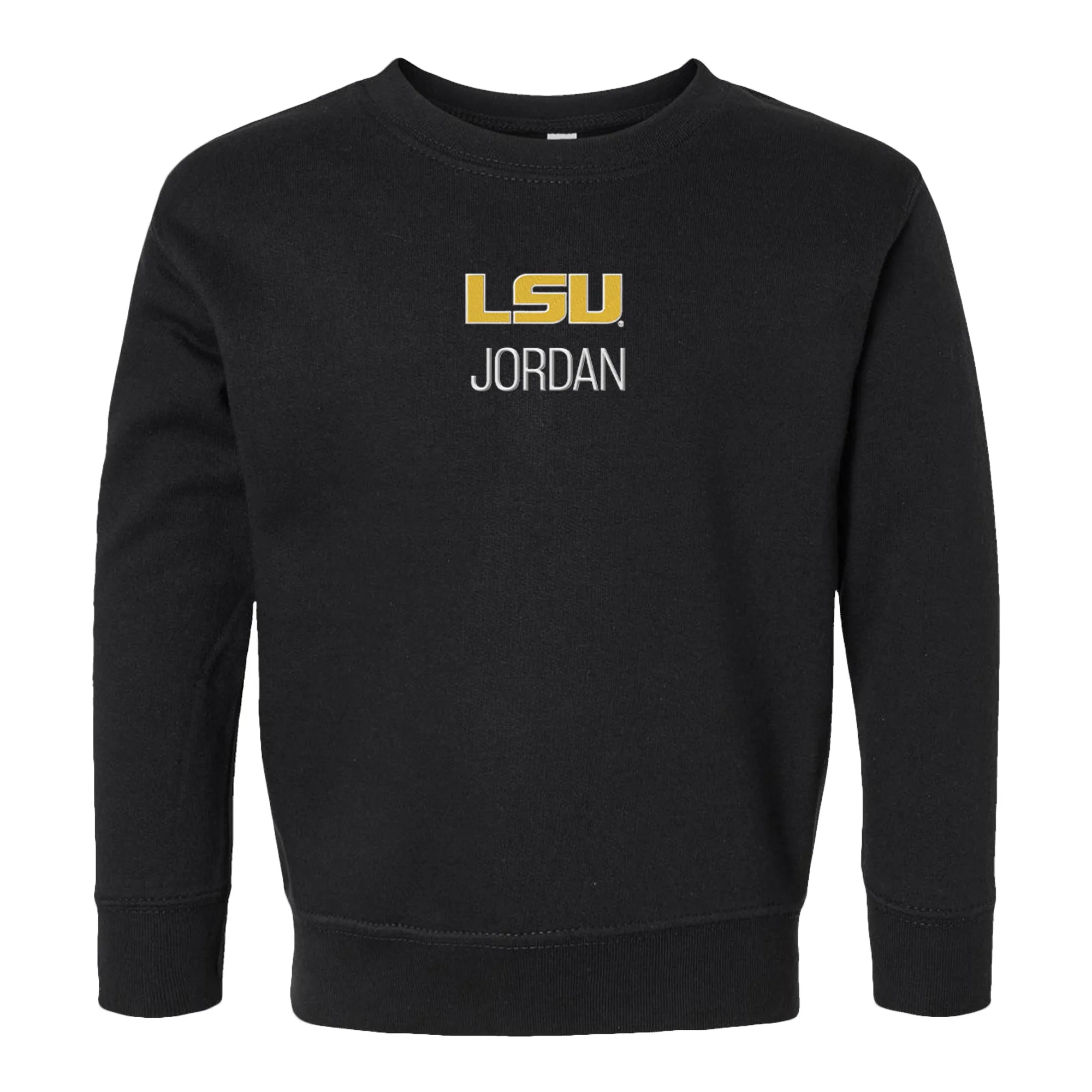 Personalized LSU Tigers Toddler Crewneck Sweatshirt