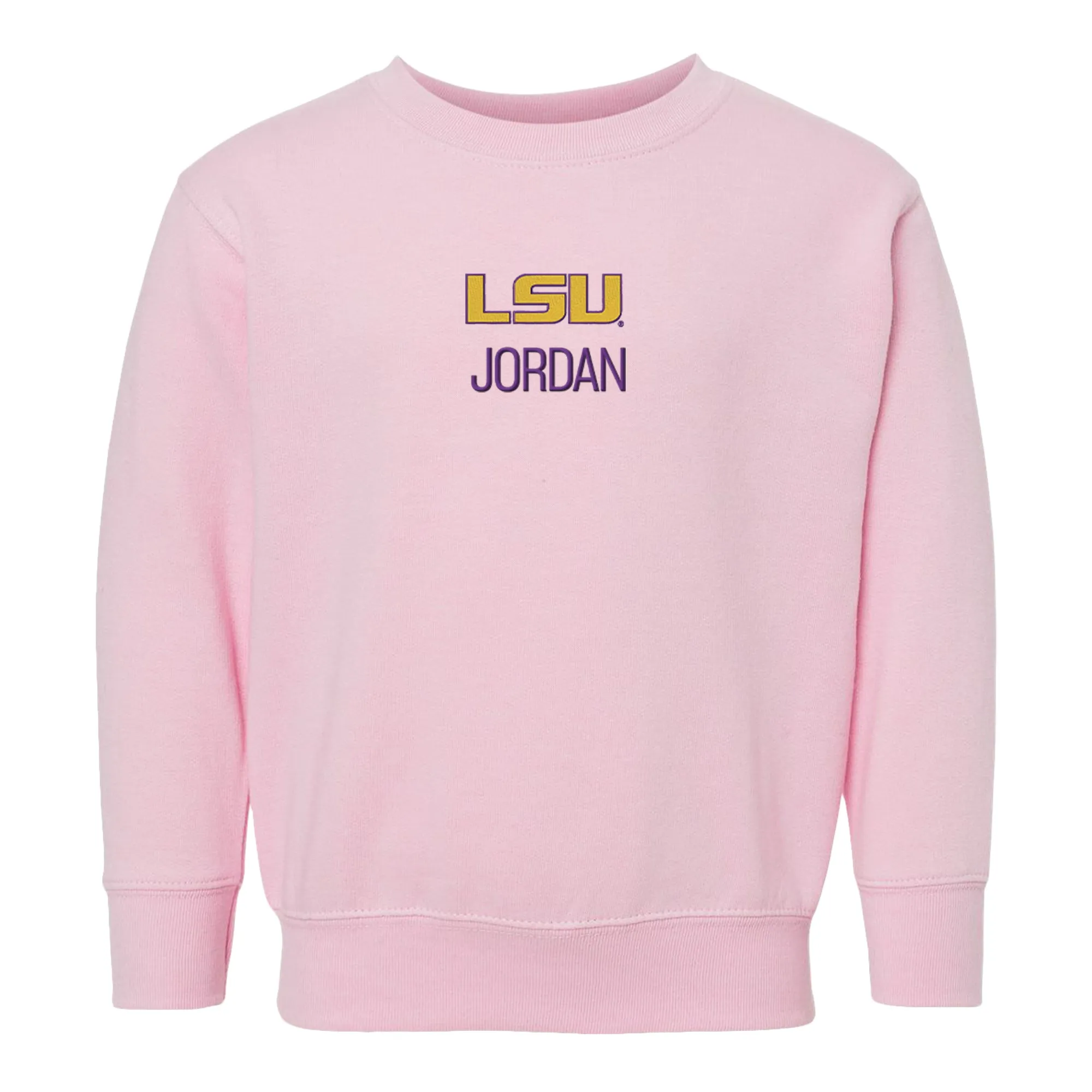 Personalized LSU Tigers Toddler Crewneck Sweatshirt