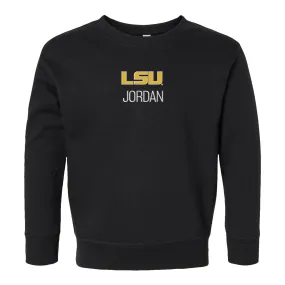 Personalized LSU Tigers Toddler Crewneck Sweatshirt