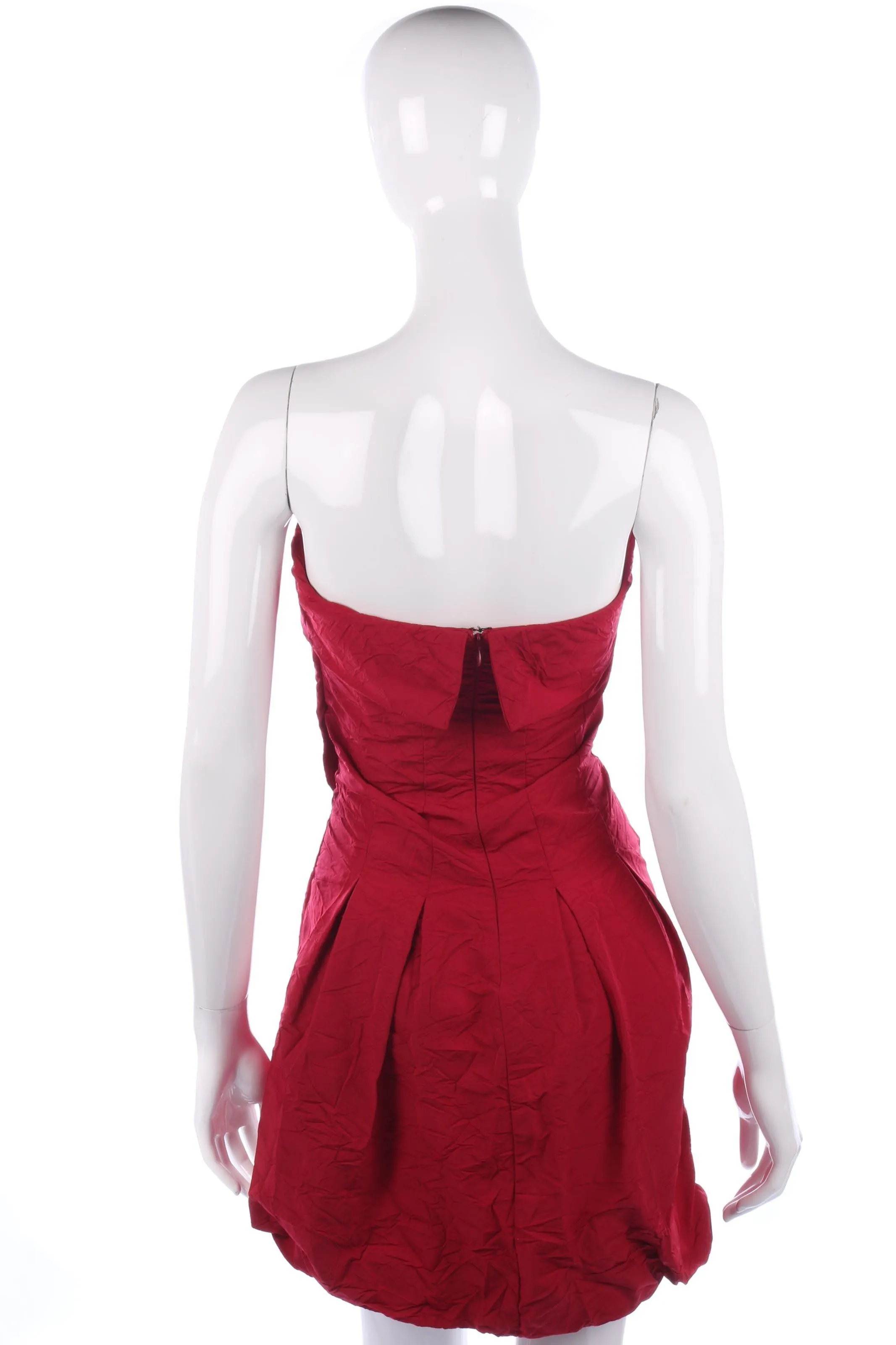 Pinko red strapless cocktail dress, size 12