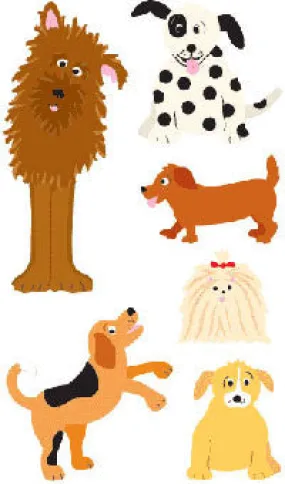 Playful Dogs Stickers