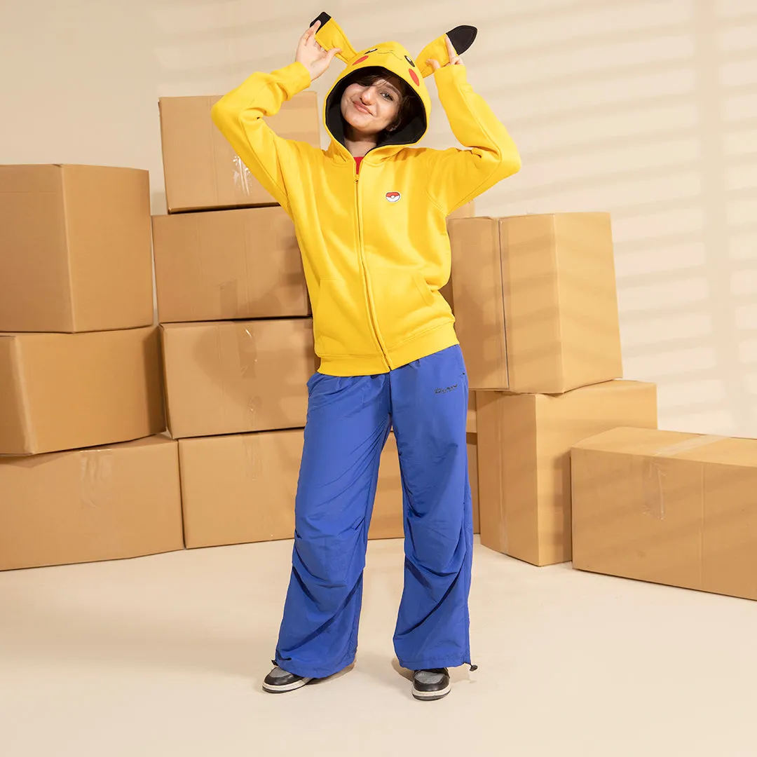 Pokemon Pikachu Costume Unisex Fleece Zipper