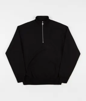 Polar Zip Neck Sweatshirt - Black