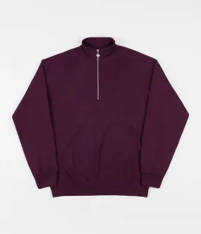 Polar Zip Neck Sweatshirt - Prune