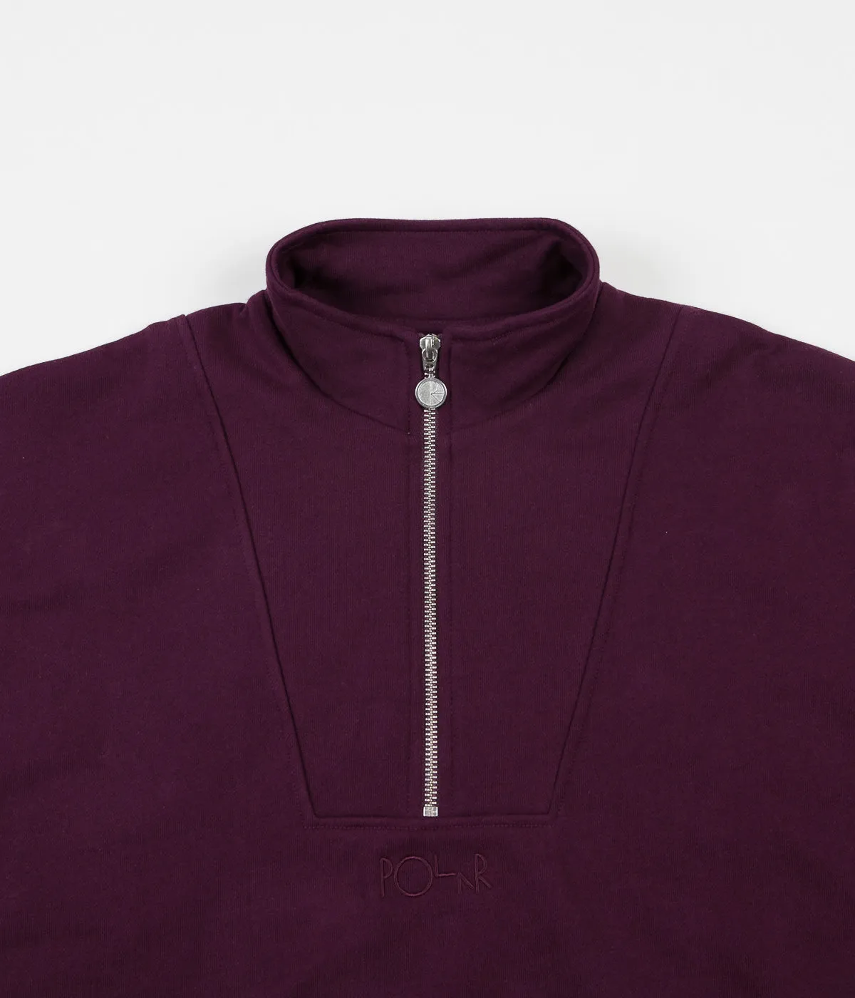 Polar Zip Neck Sweatshirt - Prune