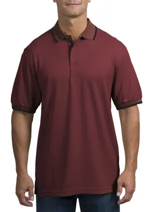 Port Authority - Twill Interlock Sport Shirt with Stripe Trim.  K416