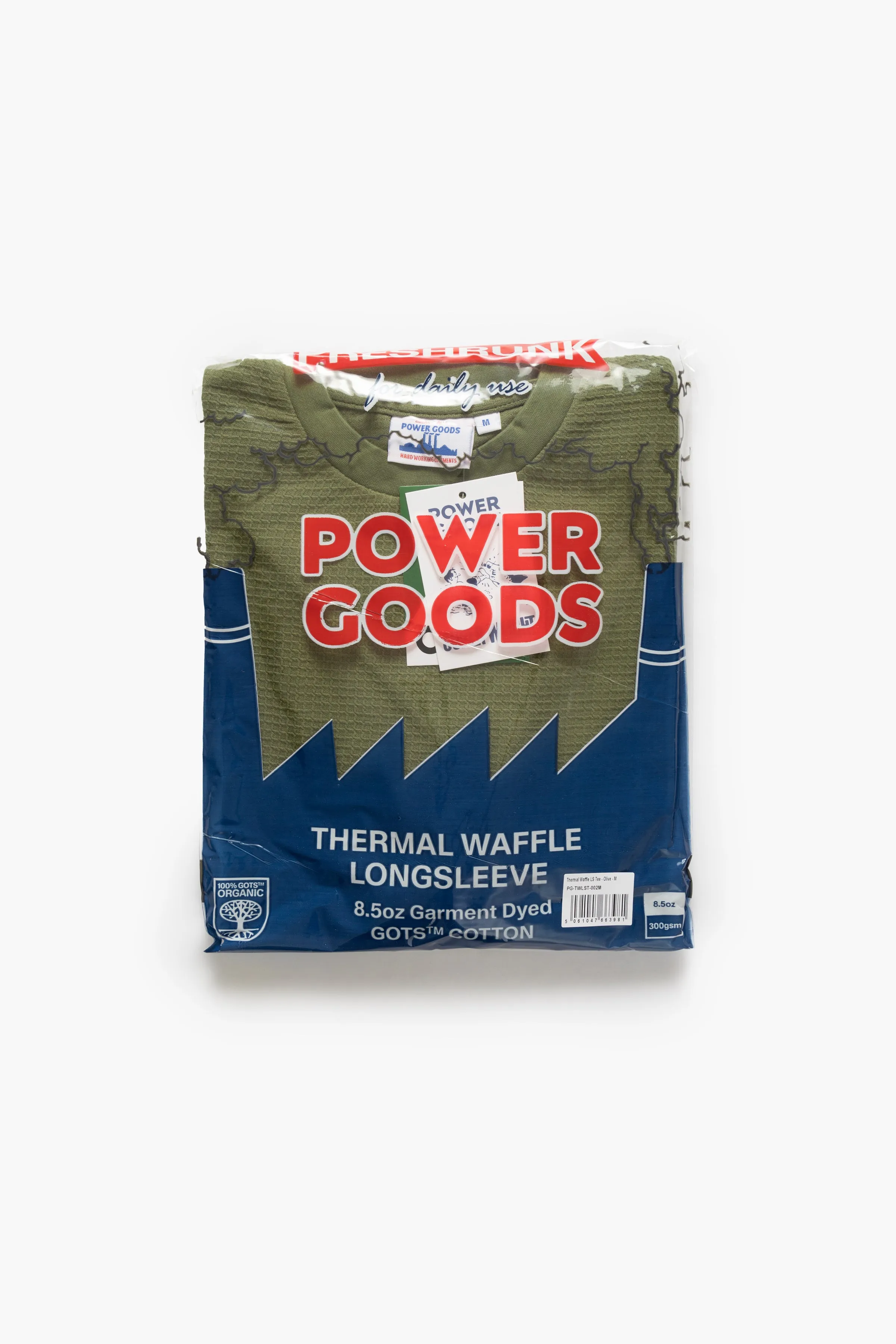 Power Goods - Thermal Waffle Long Sleeve Tee - Olive