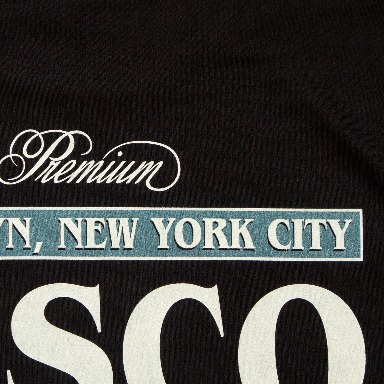 Premium Disco Front Print - Tshirt - Black