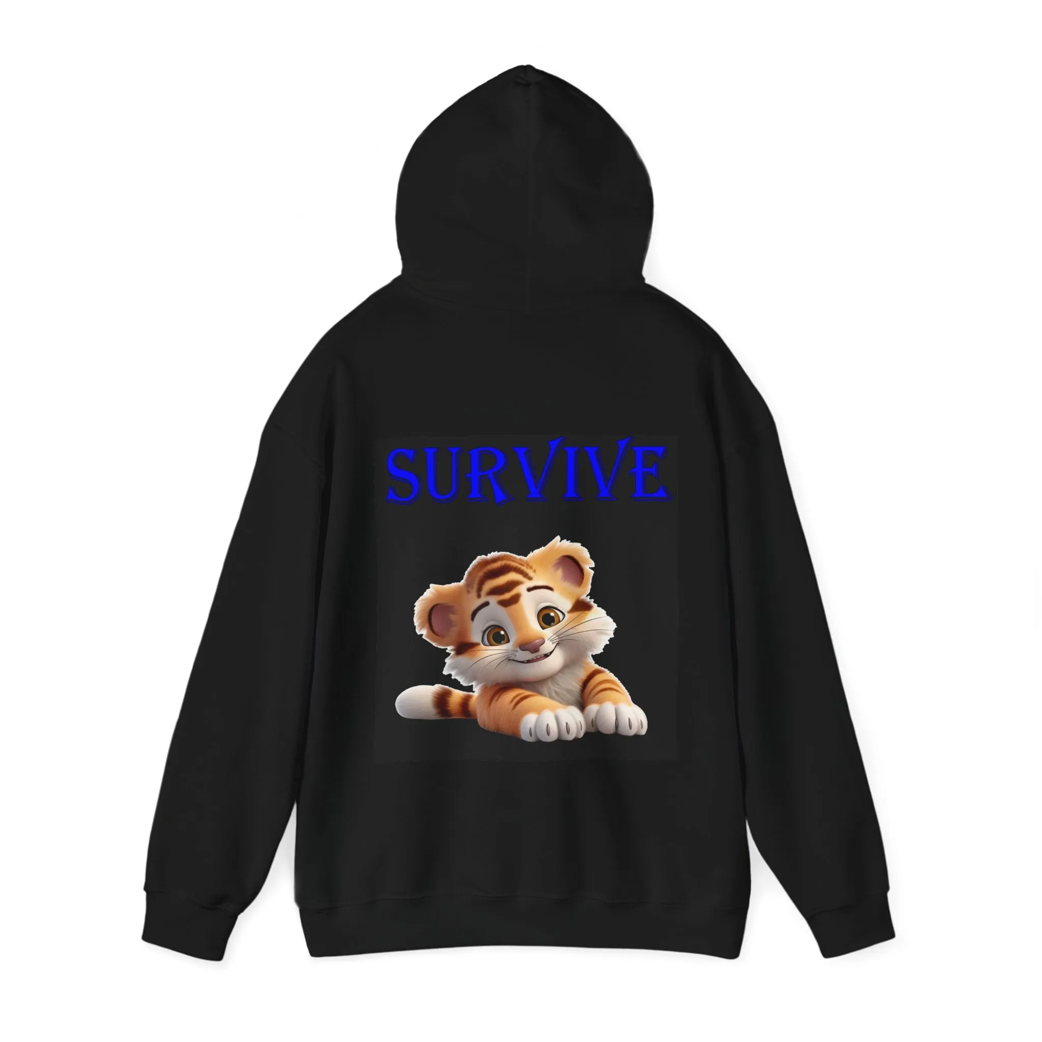 Princess Grace  Cute Tiger 'SURVIVE' Unisex Hoodie   Perfect Gift for Animal Lovers