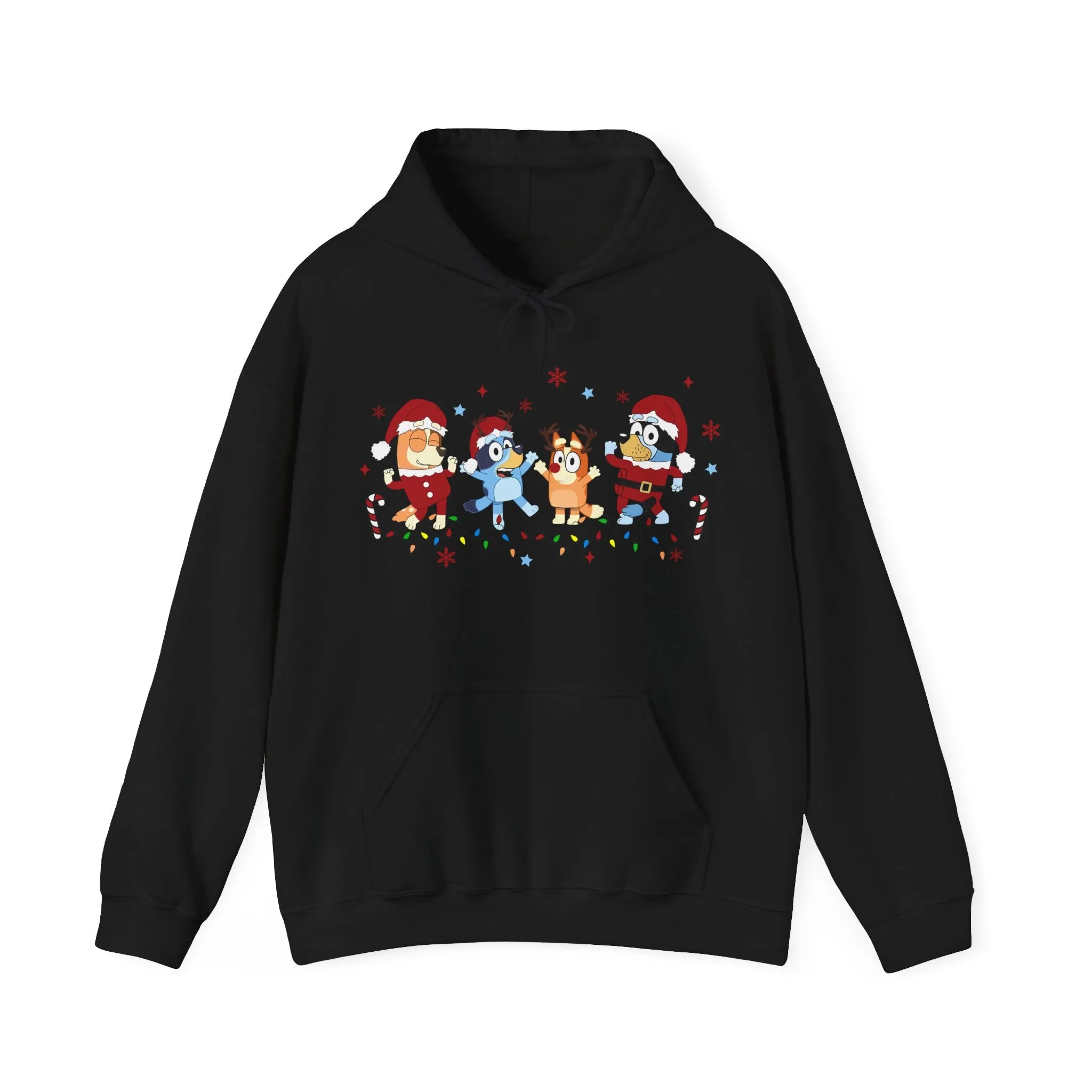 Princess Grace Festive Cartoon Characters Unisex Hooded Sweatshirt - Perfect for Holiday Cheer