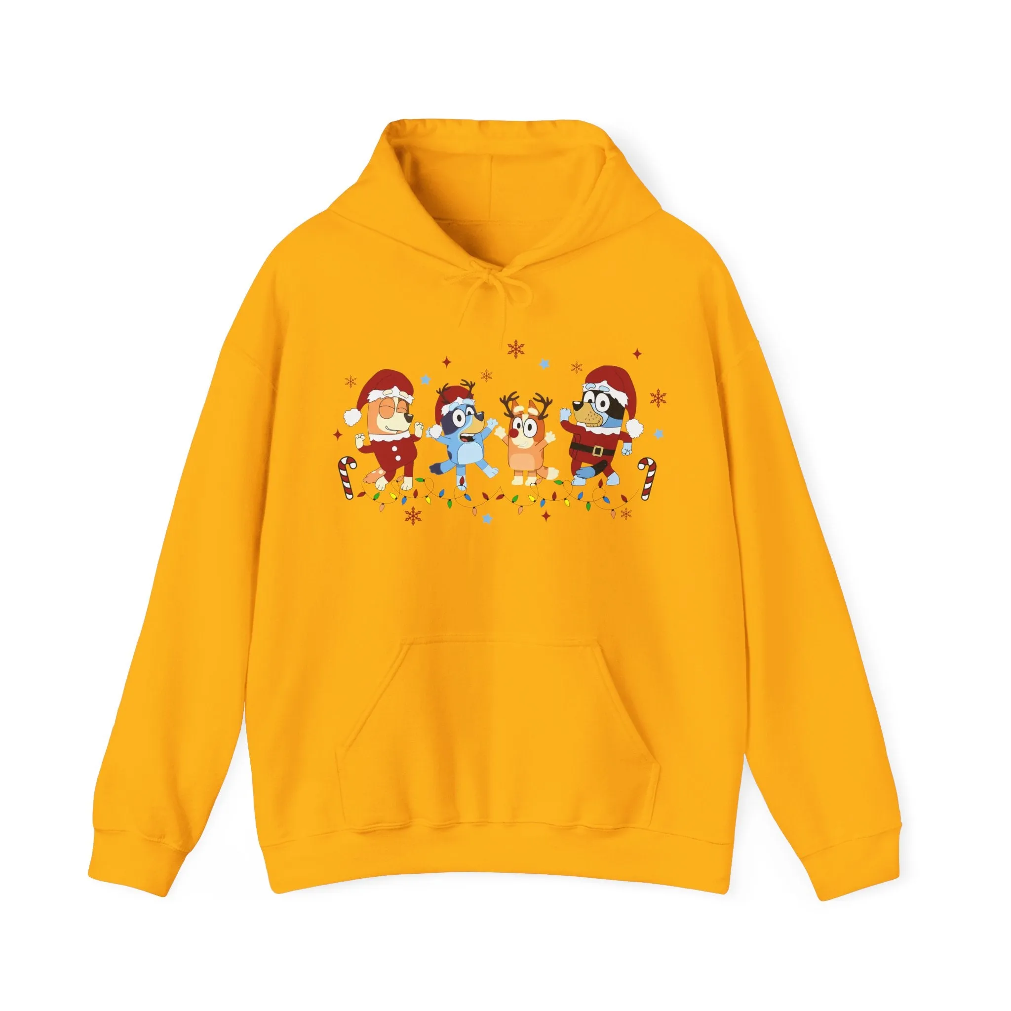 Princess Grace Festive Cartoon Characters Unisex Hooded Sweatshirt - Perfect for Holiday Cheer