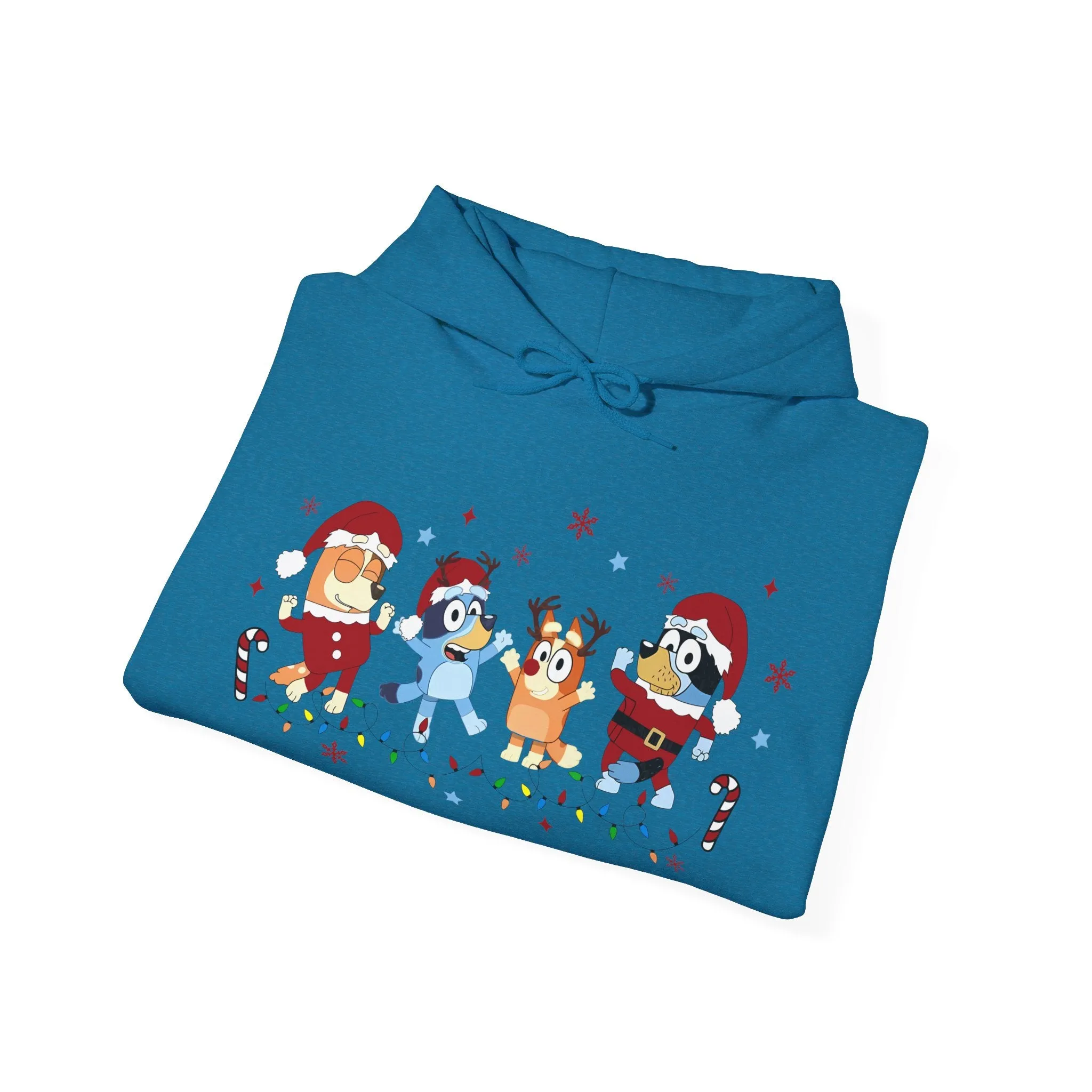 Princess Grace Festive Cartoon Characters Unisex Hooded Sweatshirt - Perfect for Holiday Cheer