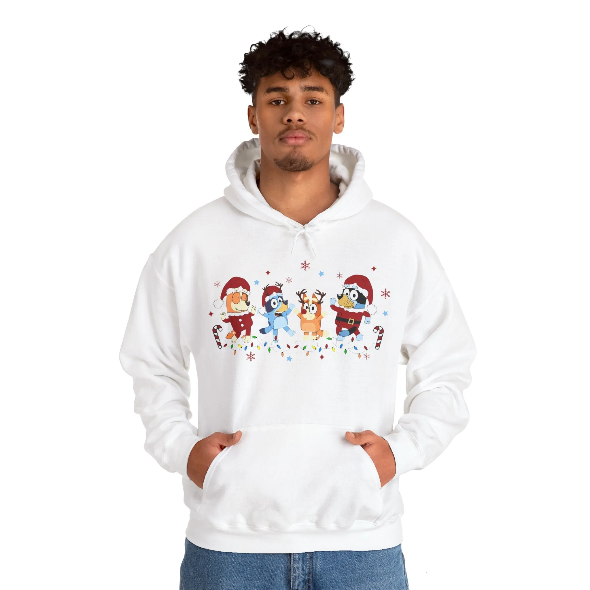 Princess Grace Festive Cartoon Characters Unisex Hooded Sweatshirt - Perfect for Holiday Cheer