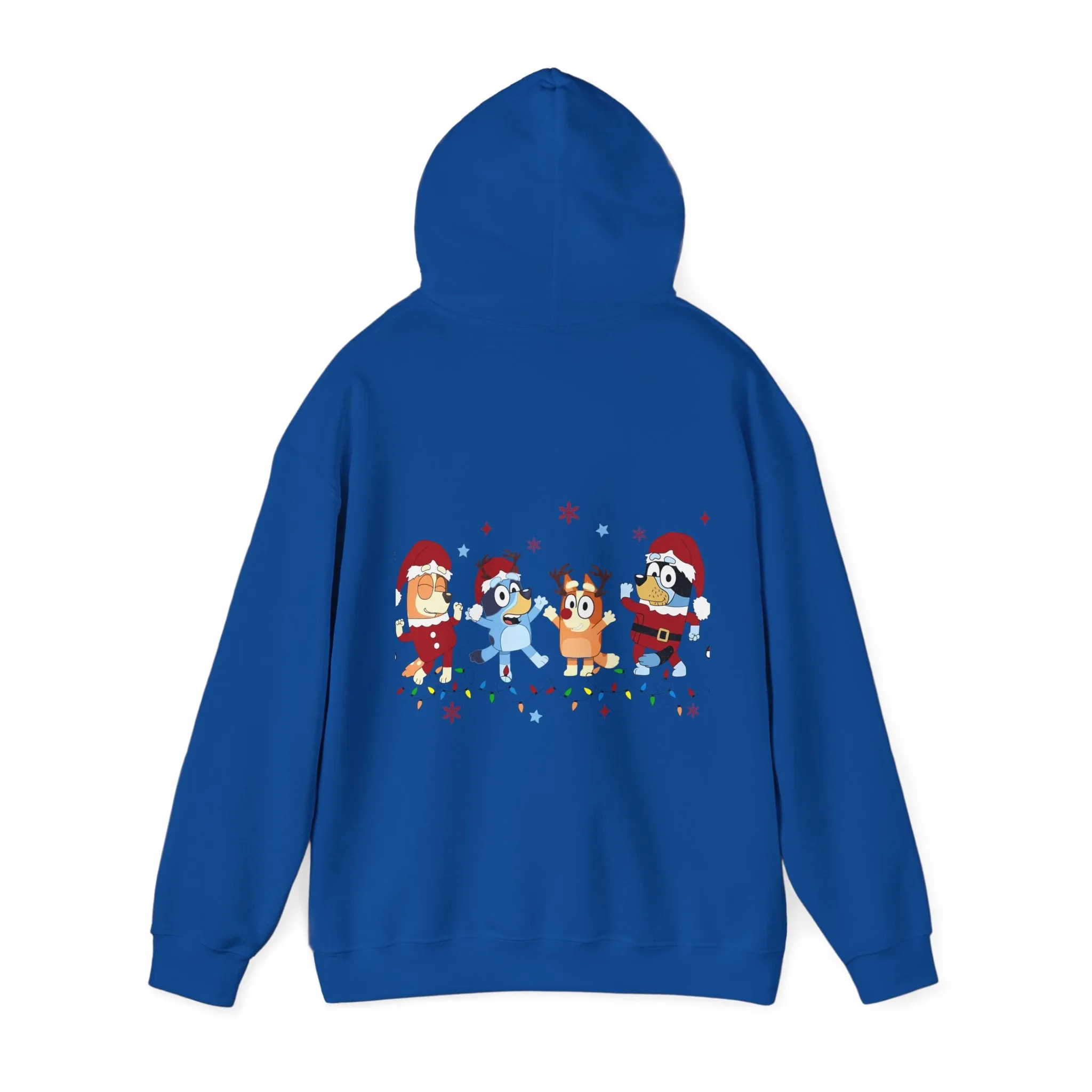 Princess Grace Festive Cartoon Characters Unisex Hooded Sweatshirt - Perfect for Holiday Cheer