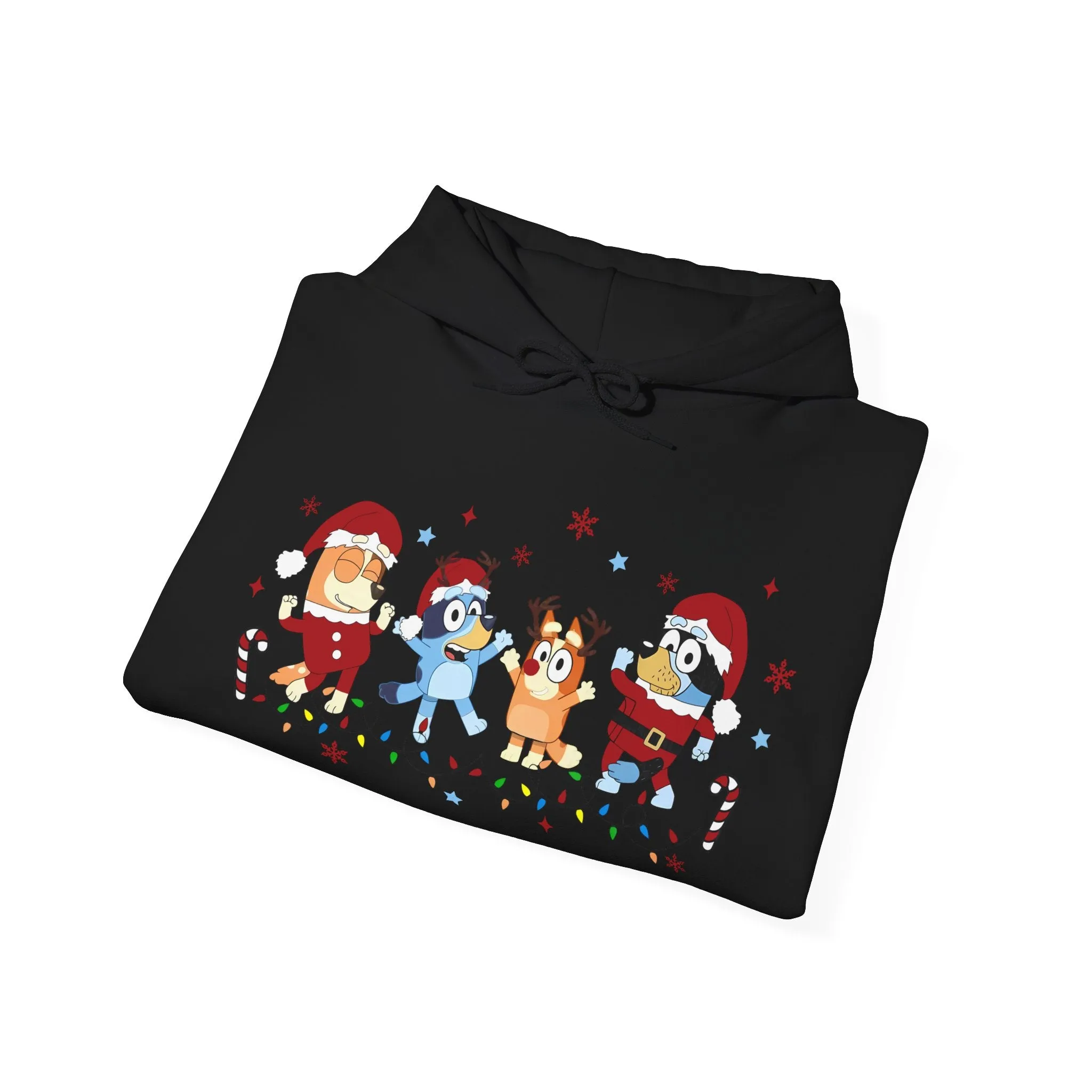 Princess Grace Festive Cartoon Characters Unisex Hooded Sweatshirt - Perfect for Holiday Cheer