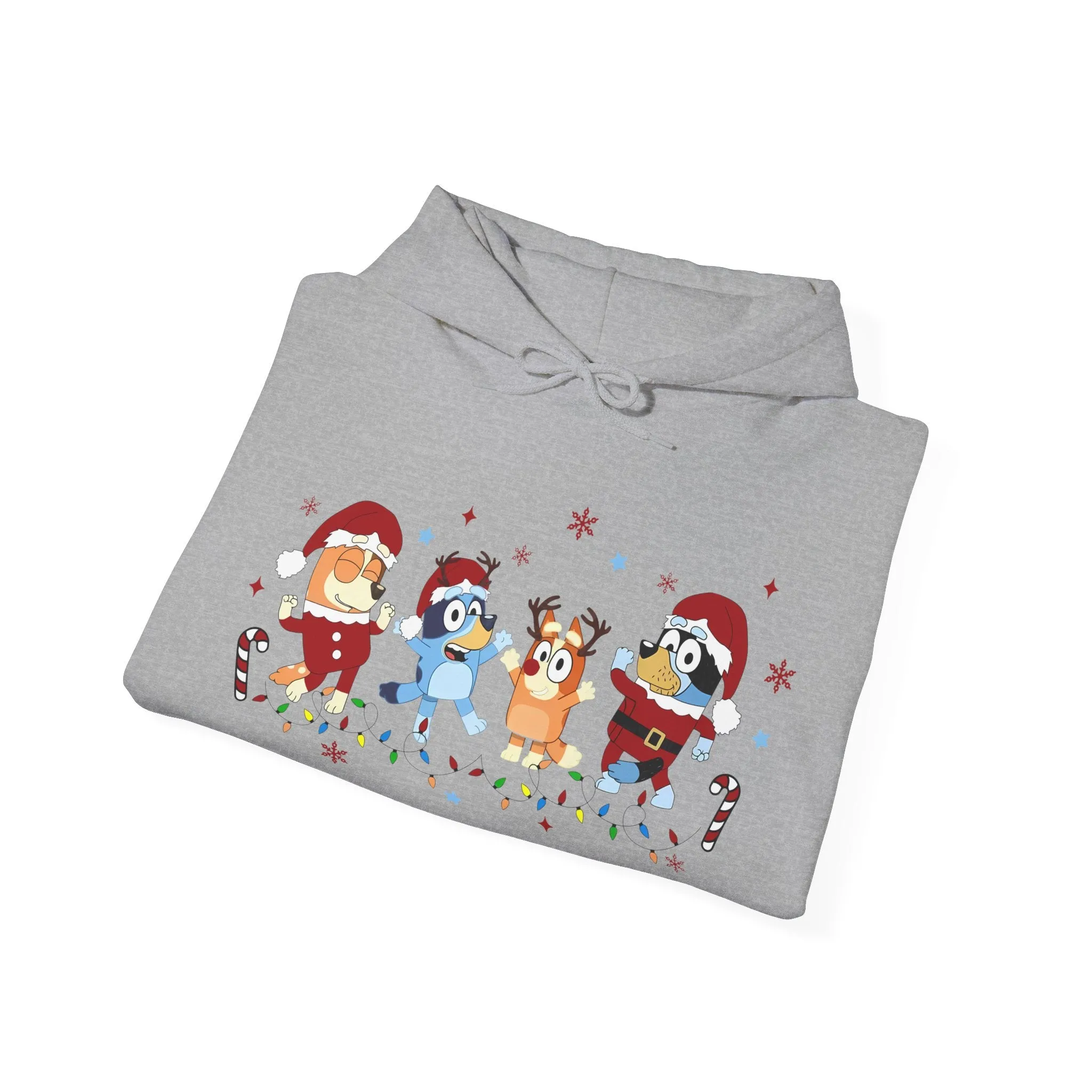 Princess Grace Festive Cartoon Characters Unisex Hooded Sweatshirt - Perfect for Holiday Cheer