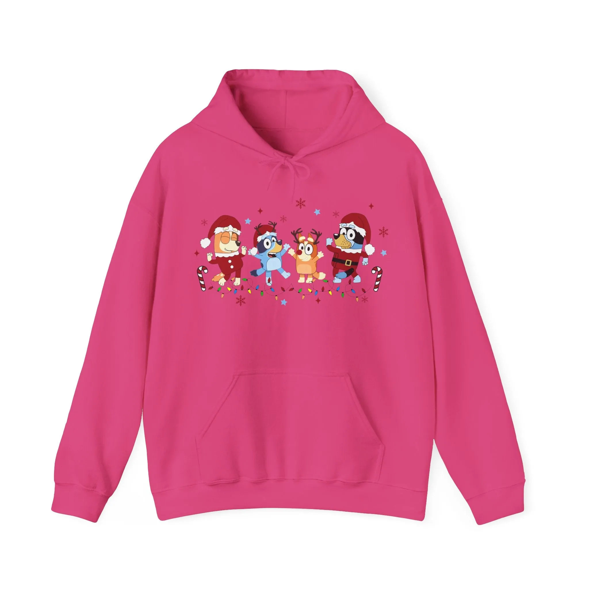 Princess Grace Festive Cartoon Characters Unisex Hooded Sweatshirt - Perfect for Holiday Cheer