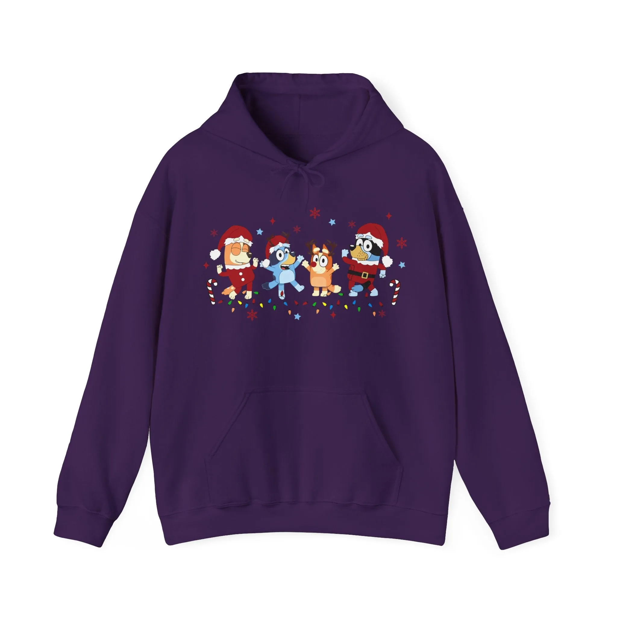 Princess Grace Festive Cartoon Characters Unisex Hooded Sweatshirt - Perfect for Holiday Cheer