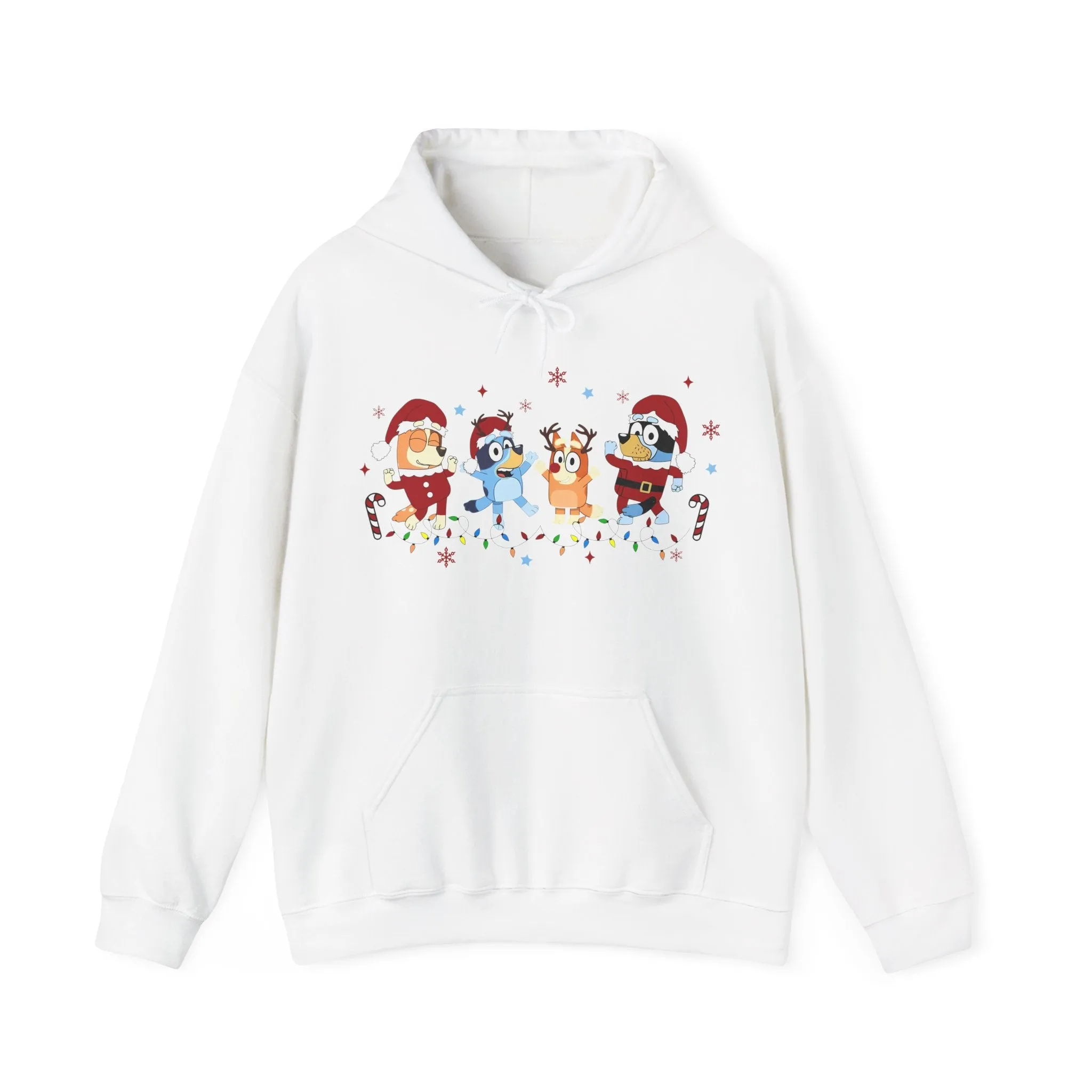 Princess Grace Festive Cartoon Characters Unisex Hooded Sweatshirt - Perfect for Holiday Cheer