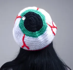 "Eye See You" Slouchy Eyeball Beanie (Custom Colour)