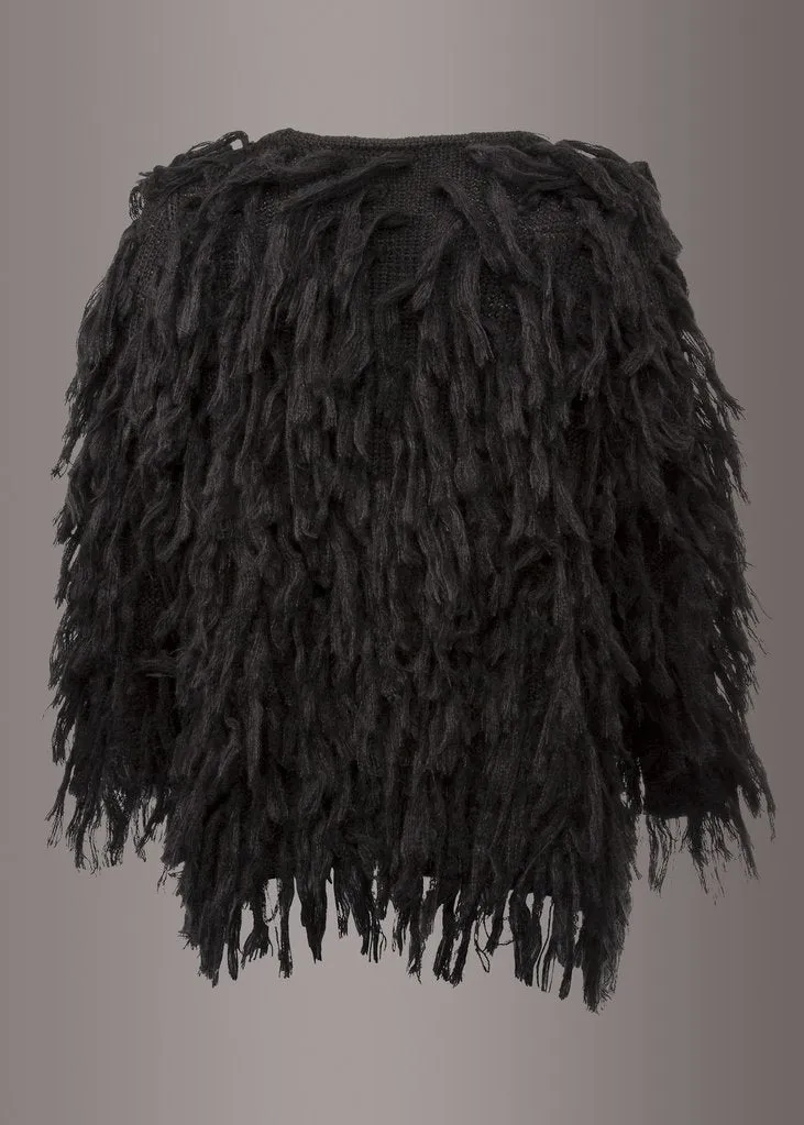 Ramble On Black Shaggy Jacket