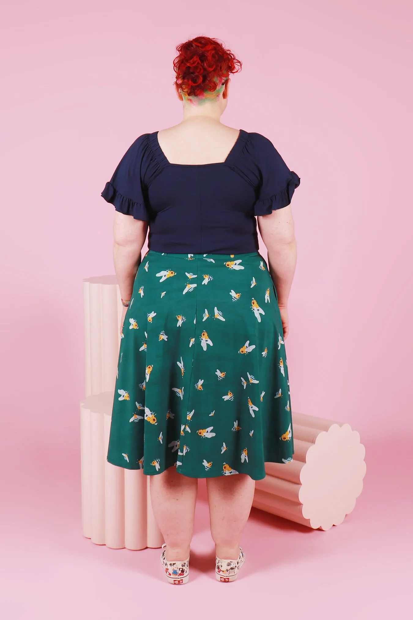 Rizzo Skirt Midi Native Bees