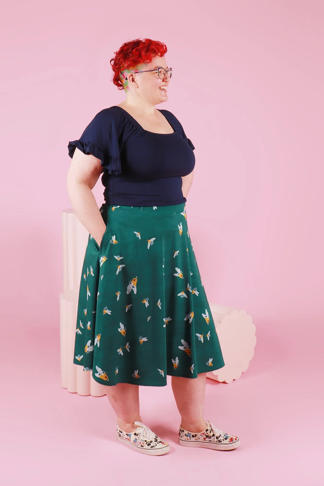 Rizzo Skirt Midi Native Bees