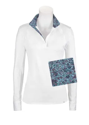 RJ Classics- Maddie Show Shirt (Blue Paisley Floral)