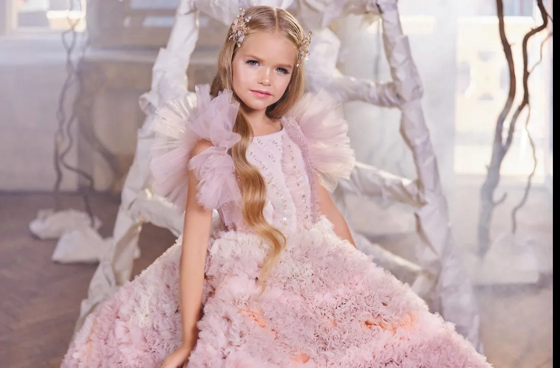 Rosy Ruffle Princess Dress