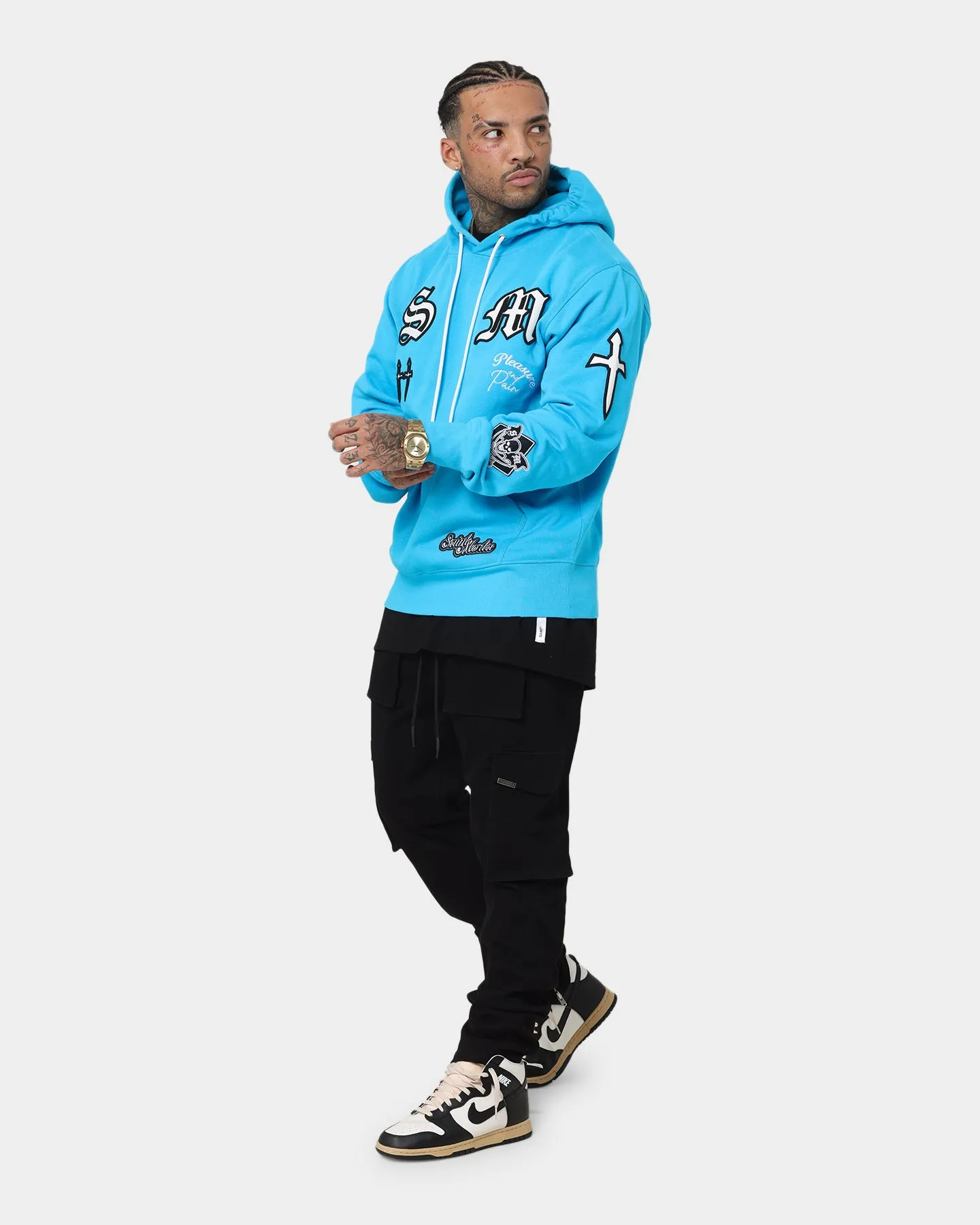 Saint Morta Graveyard Hoodie Cyan