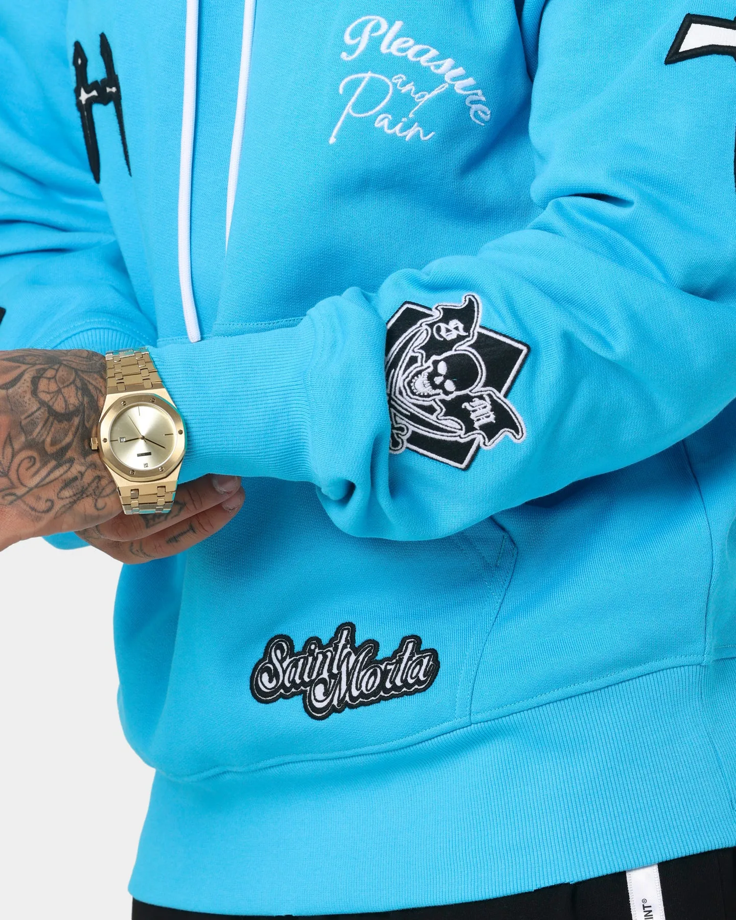 Saint Morta Graveyard Hoodie Cyan