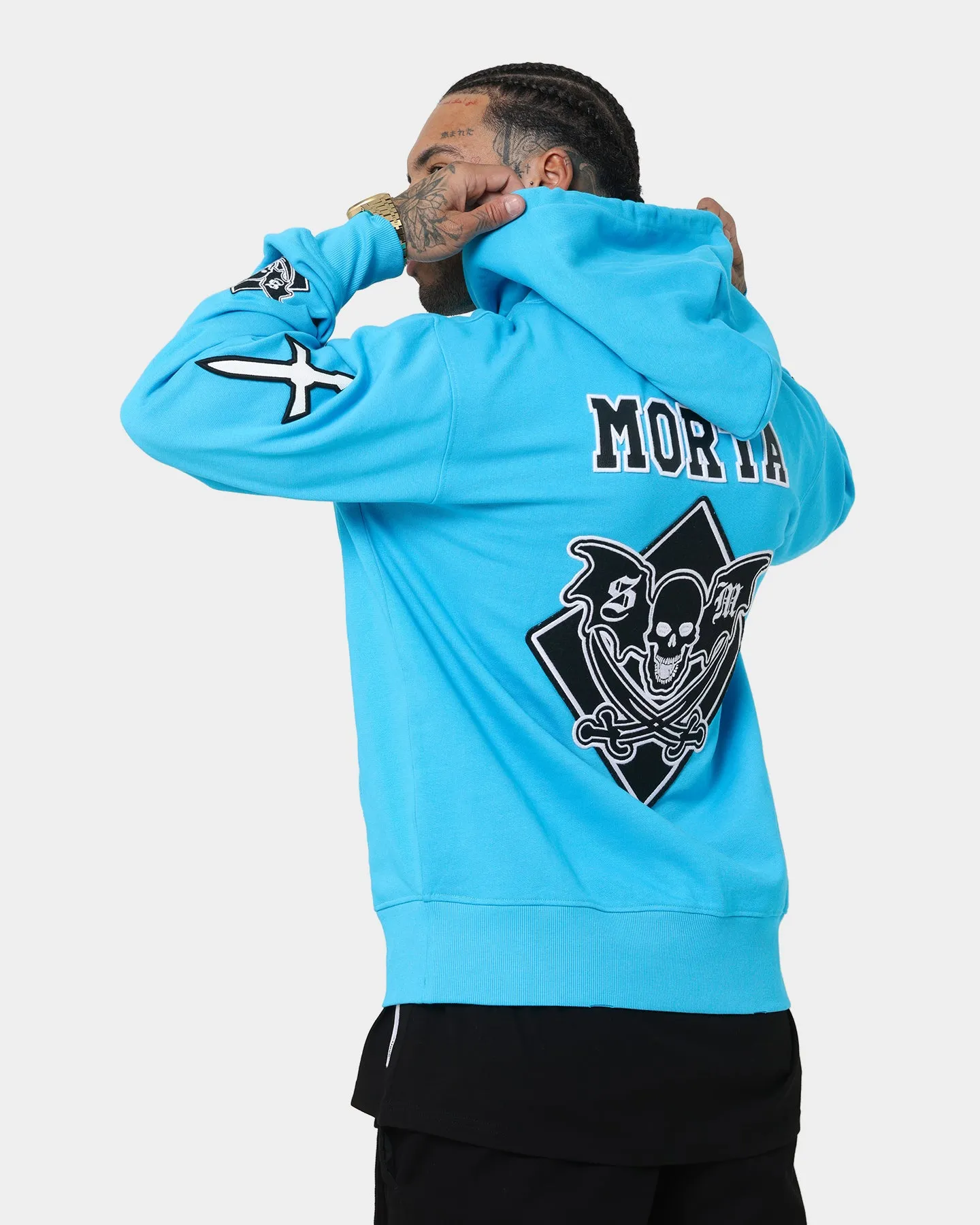 Saint Morta Graveyard Hoodie Cyan