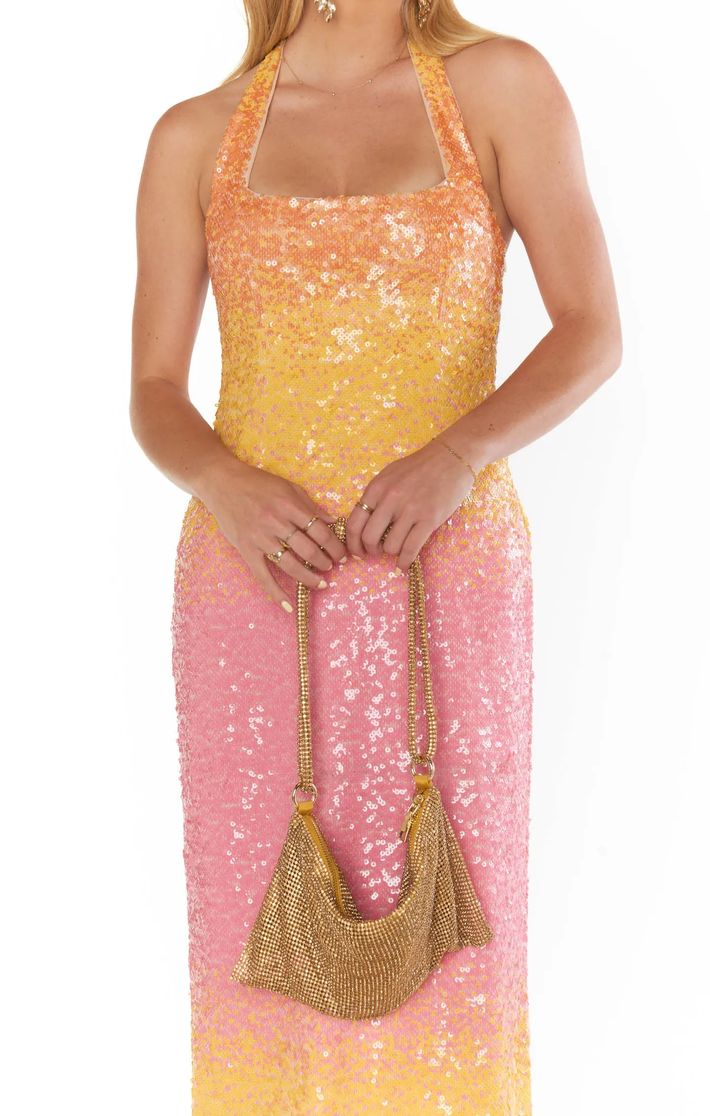 Samba Midi Dress ~ Sundown Ombre Sequins