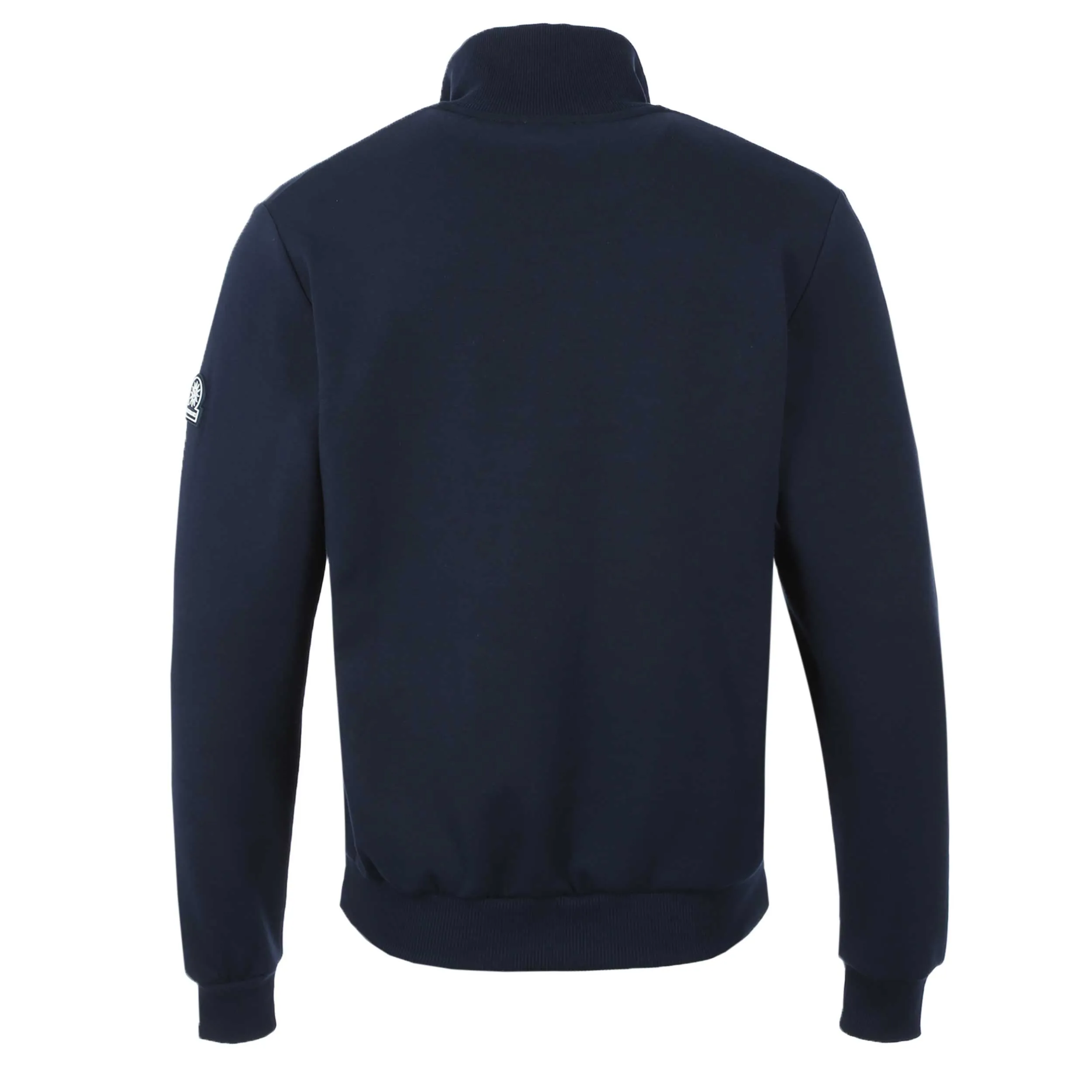 Sandbanks Interlock 1/4 Zip Sweatshirt in Navy