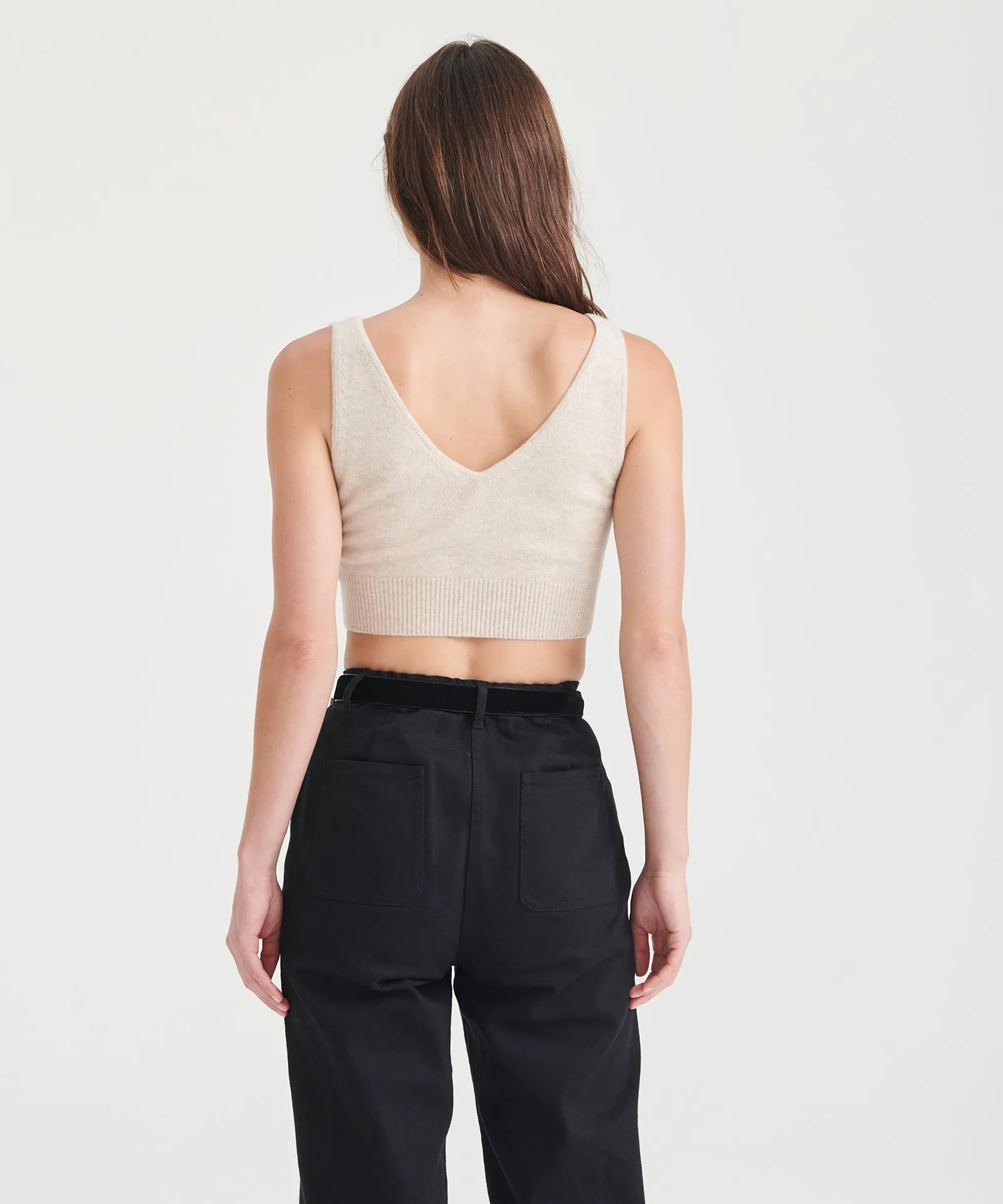 Signature Cashmere Longline Bra Tops