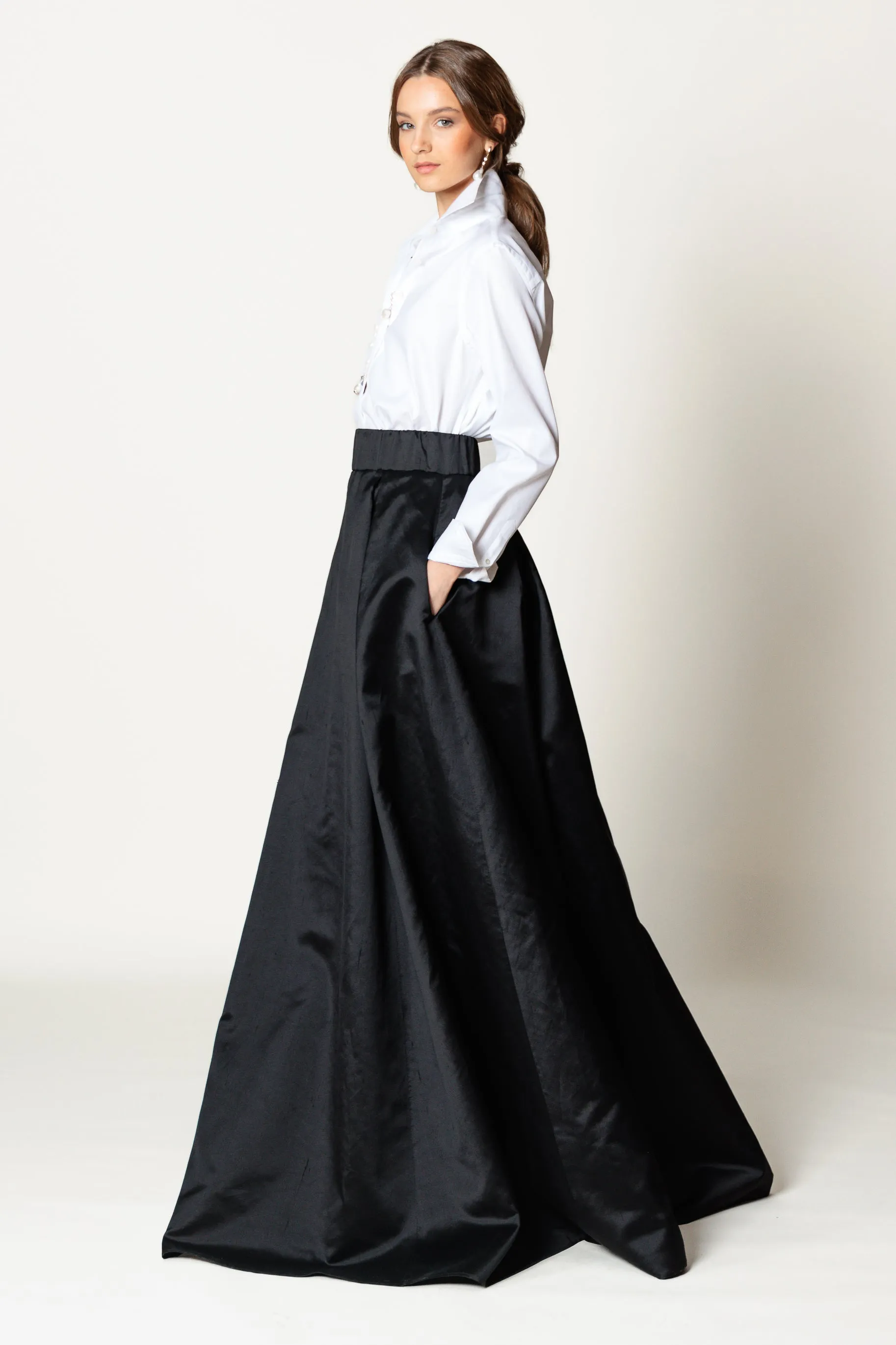 Skirt "DONNA MAXI" / Luxury Silk Shantung