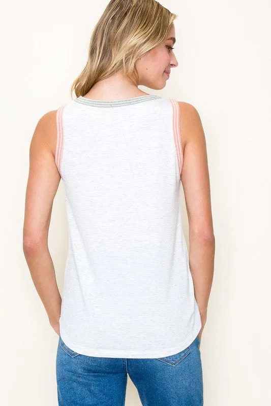 Sleeveless Terry Top