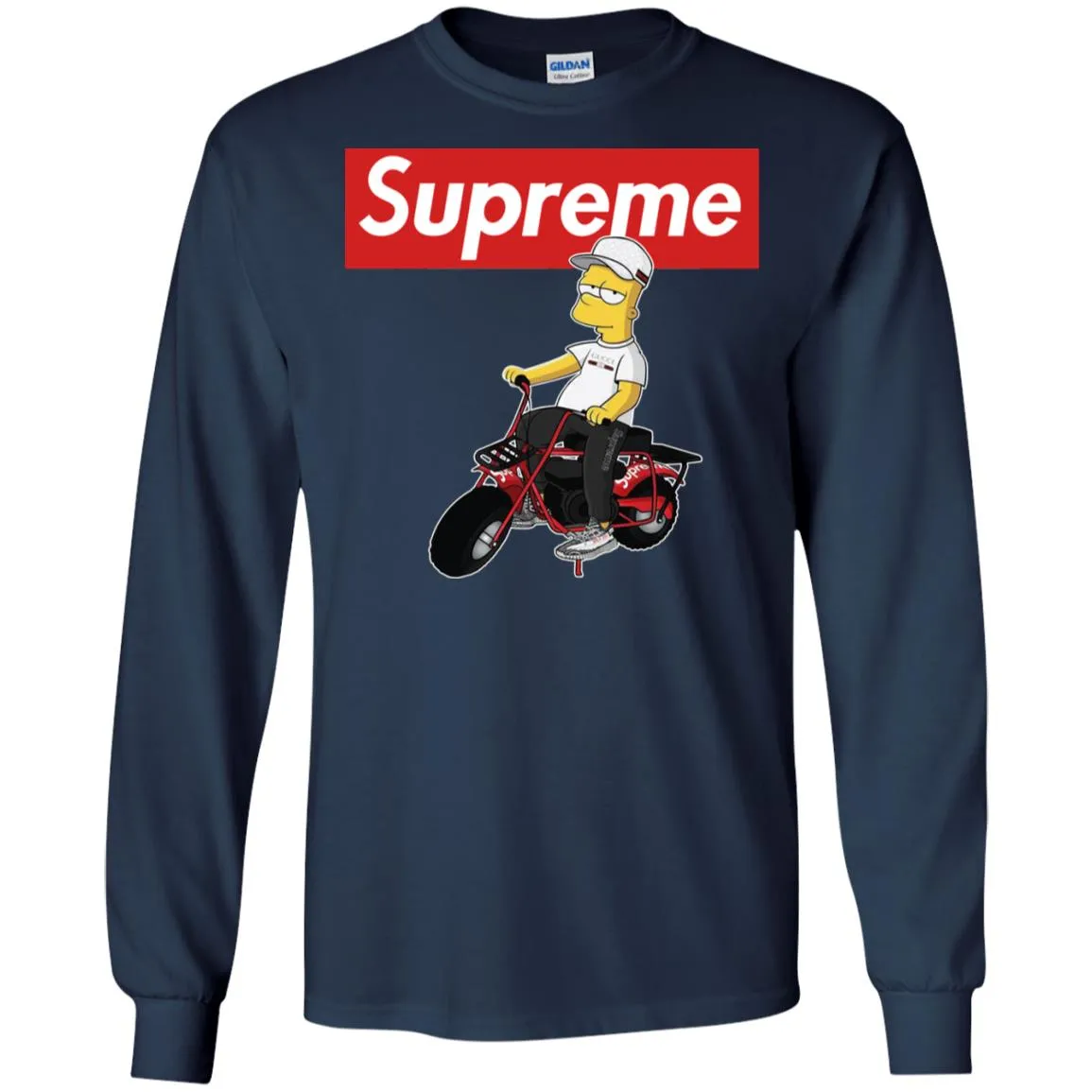 Supreme Car T-shirt Men Long Sleeve Shirt