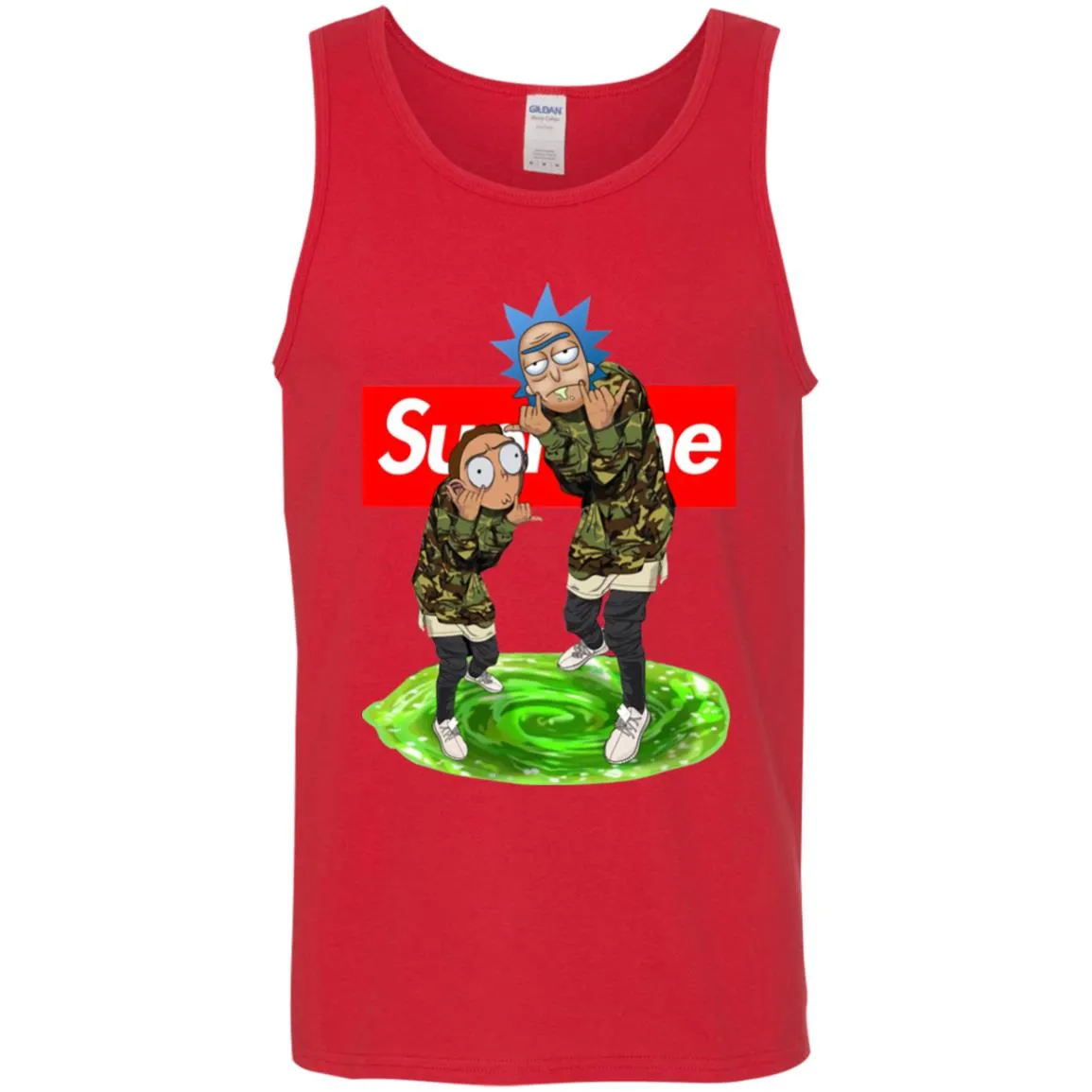 Supreme Rick And Morty Best T-shirt Men Cotton Tank