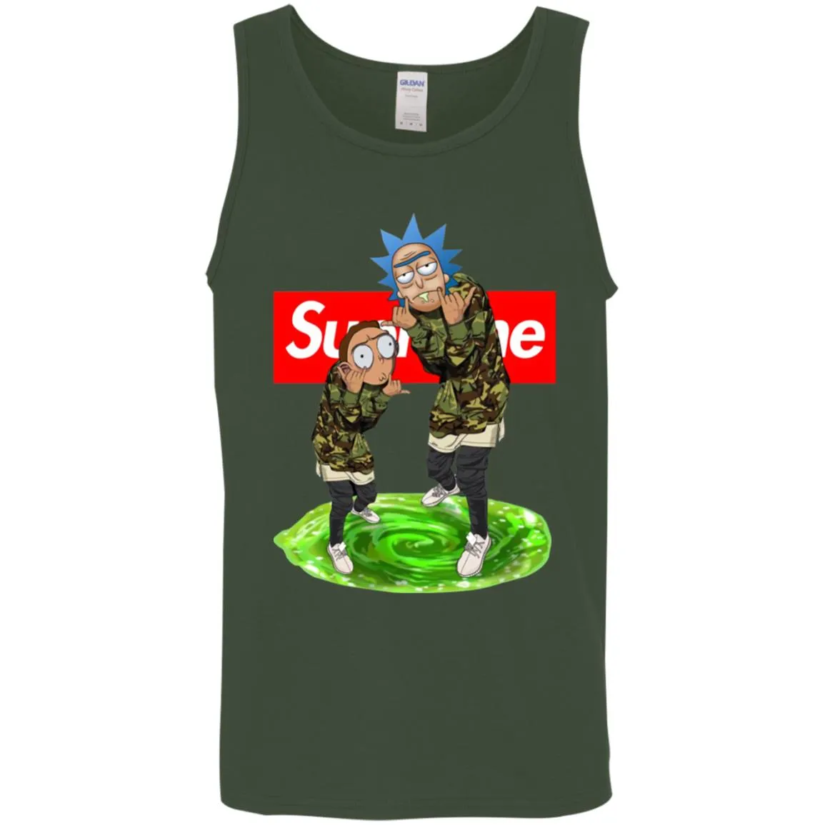 Supreme Rick And Morty Best T-shirt Men Cotton Tank