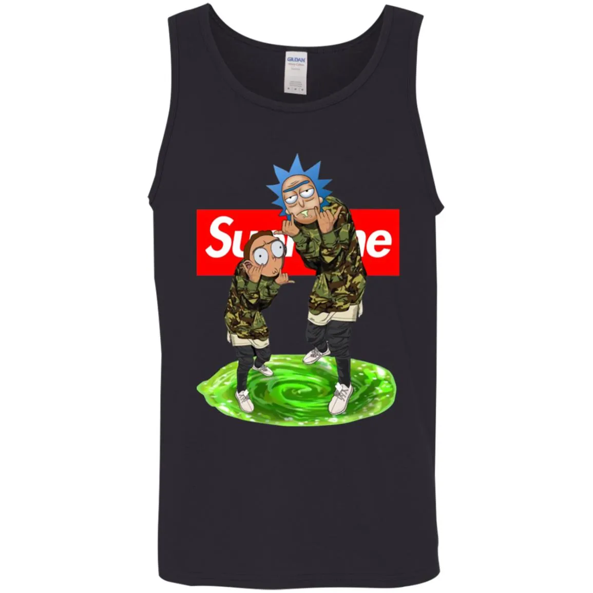 Supreme Rick And Morty Best T-shirt Men Cotton Tank